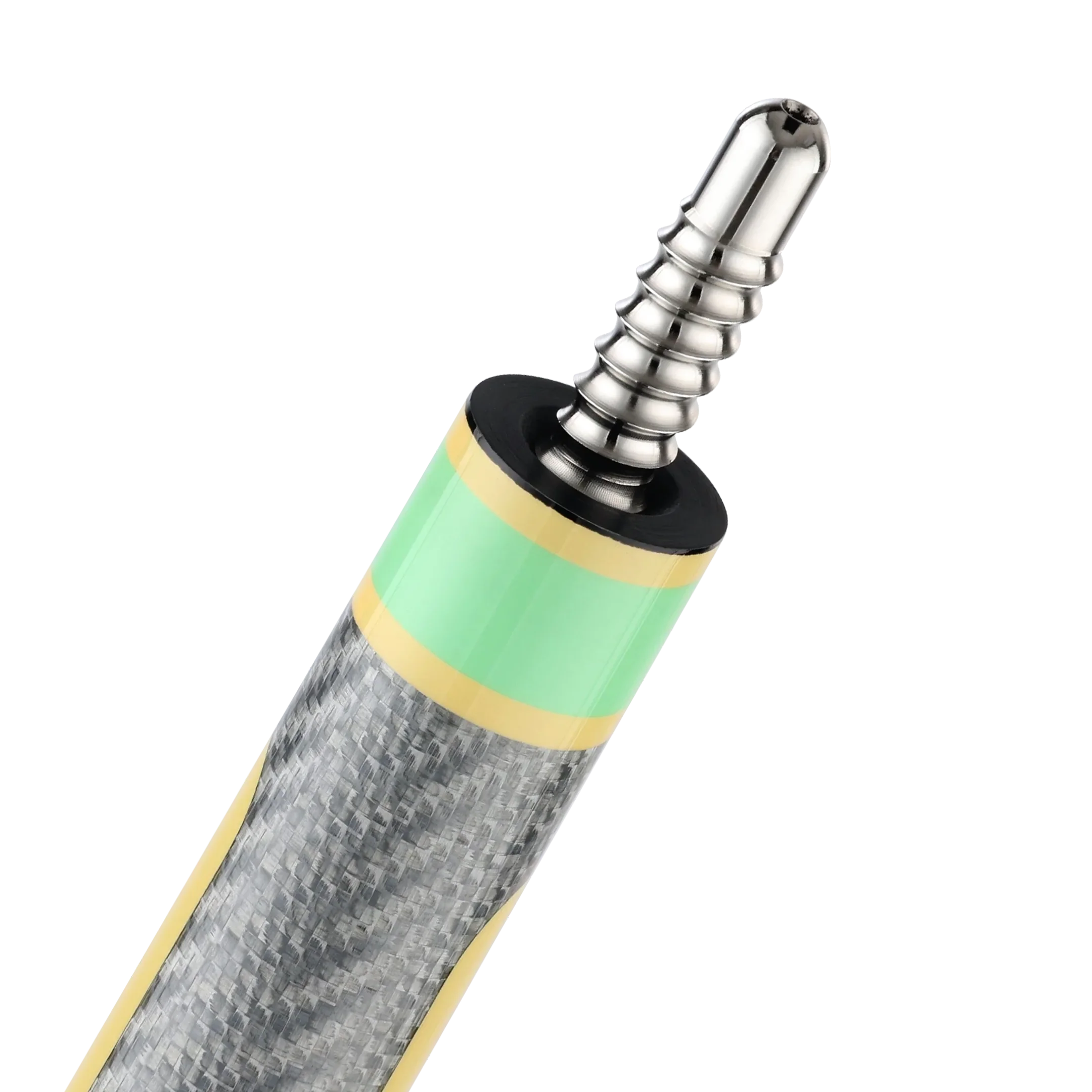 Poison Candy Sugar Pool Cue with Carbon Fiber Shaft - Green/Peach - No Wrap