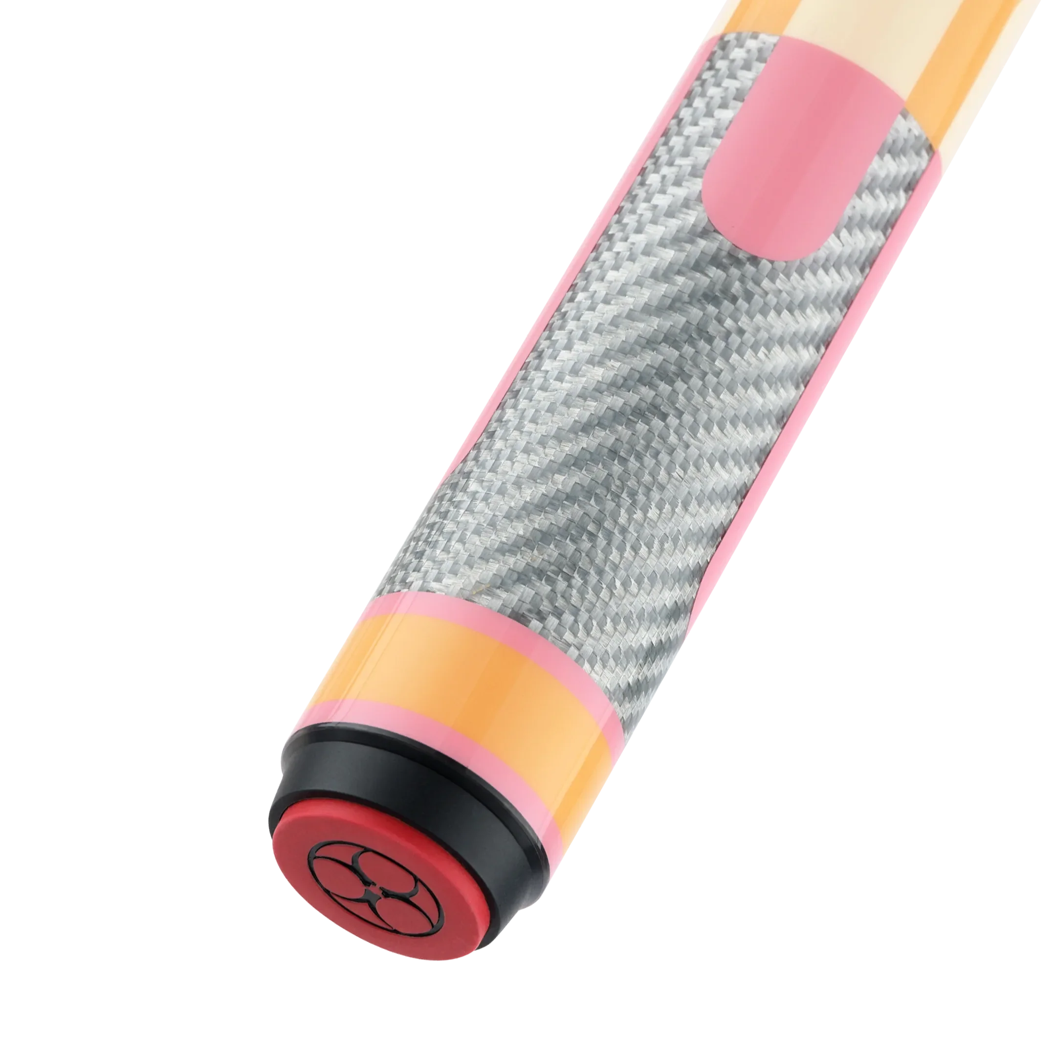 Poison Candy Sugar Pool Cue with Carbon Fiber Shaft - Peach/Pink - No Wrap