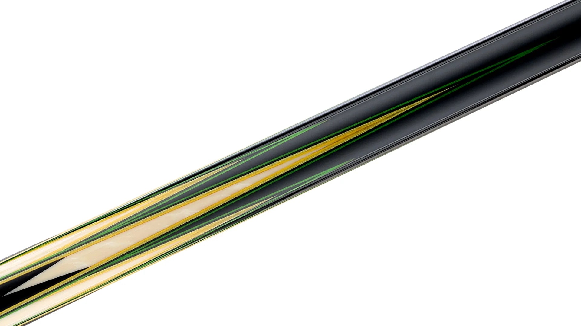 Predator LE True Splice 16 Pool Cue - Ebony with Green/Yellow Points - Leather Wrap