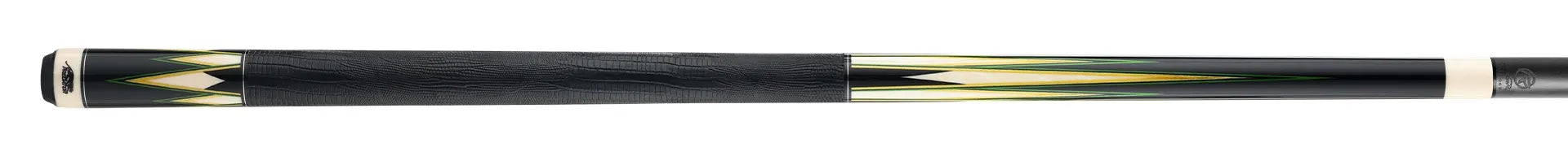 Predator LE True Splice 16 Pool Cue - Ebony with Green/Yellow Points - Leather Wrap