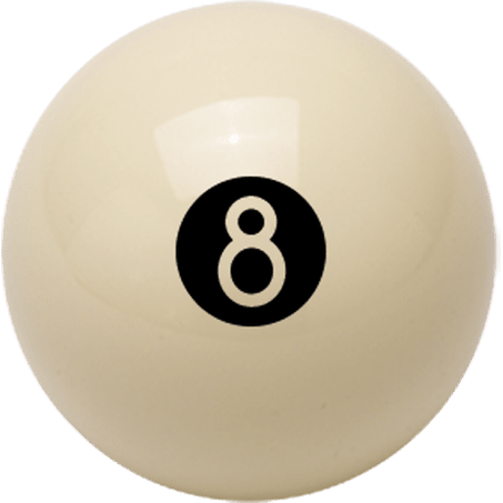 Aramith BB8BW White 8 Ball