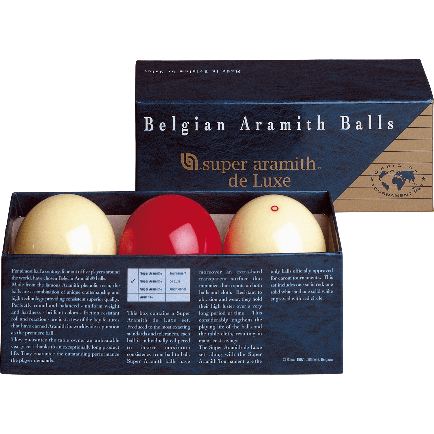Aramith BBACDLX Super Aramith Carom Ball Set
