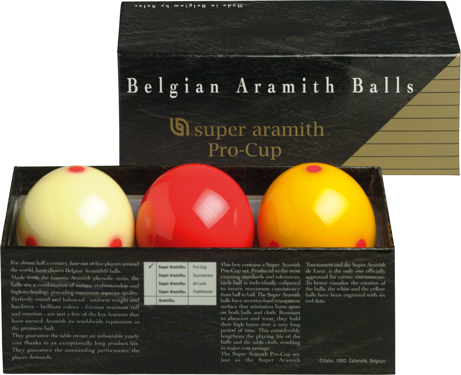 Aramith BBARC Pro Cup Carom Ball Set