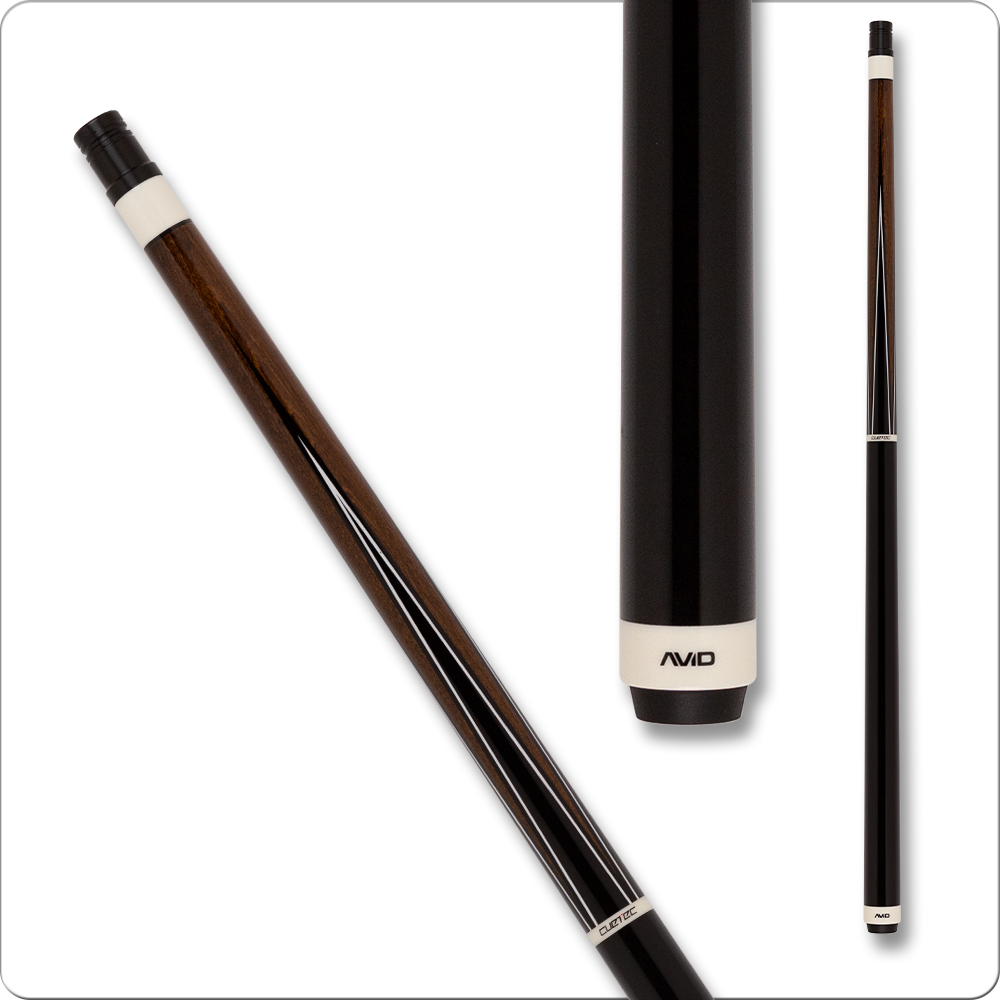 Cuetec AVID Era Pool Cue - Brown w/ Black Points - No Wrap