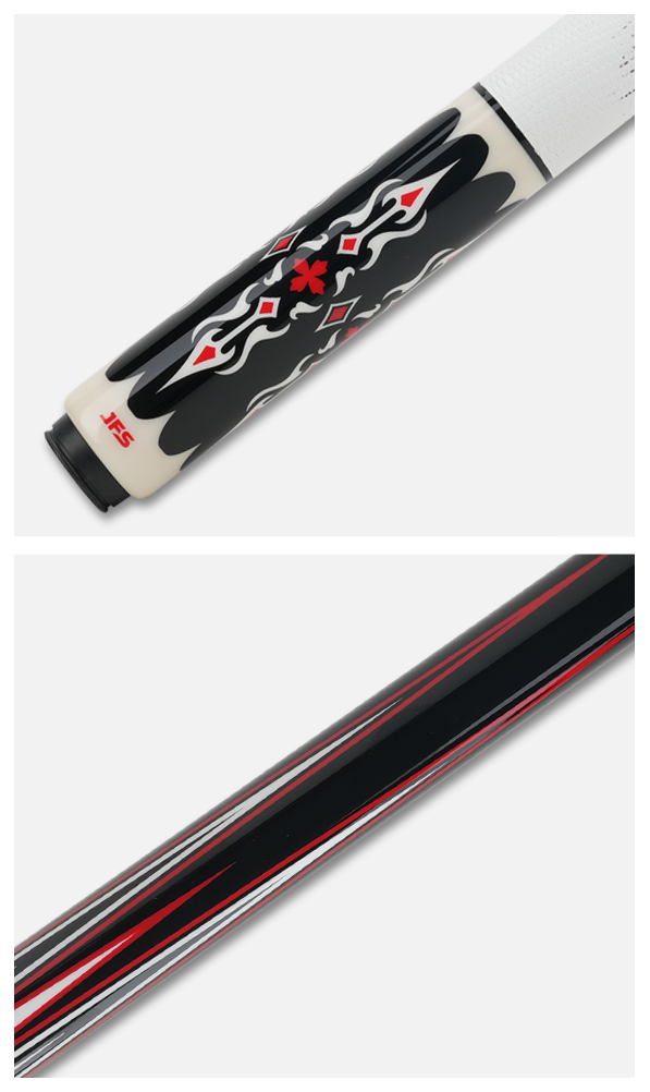JFlowers DANTE 1 - Limited - White Lizard Wrap Pool Cue