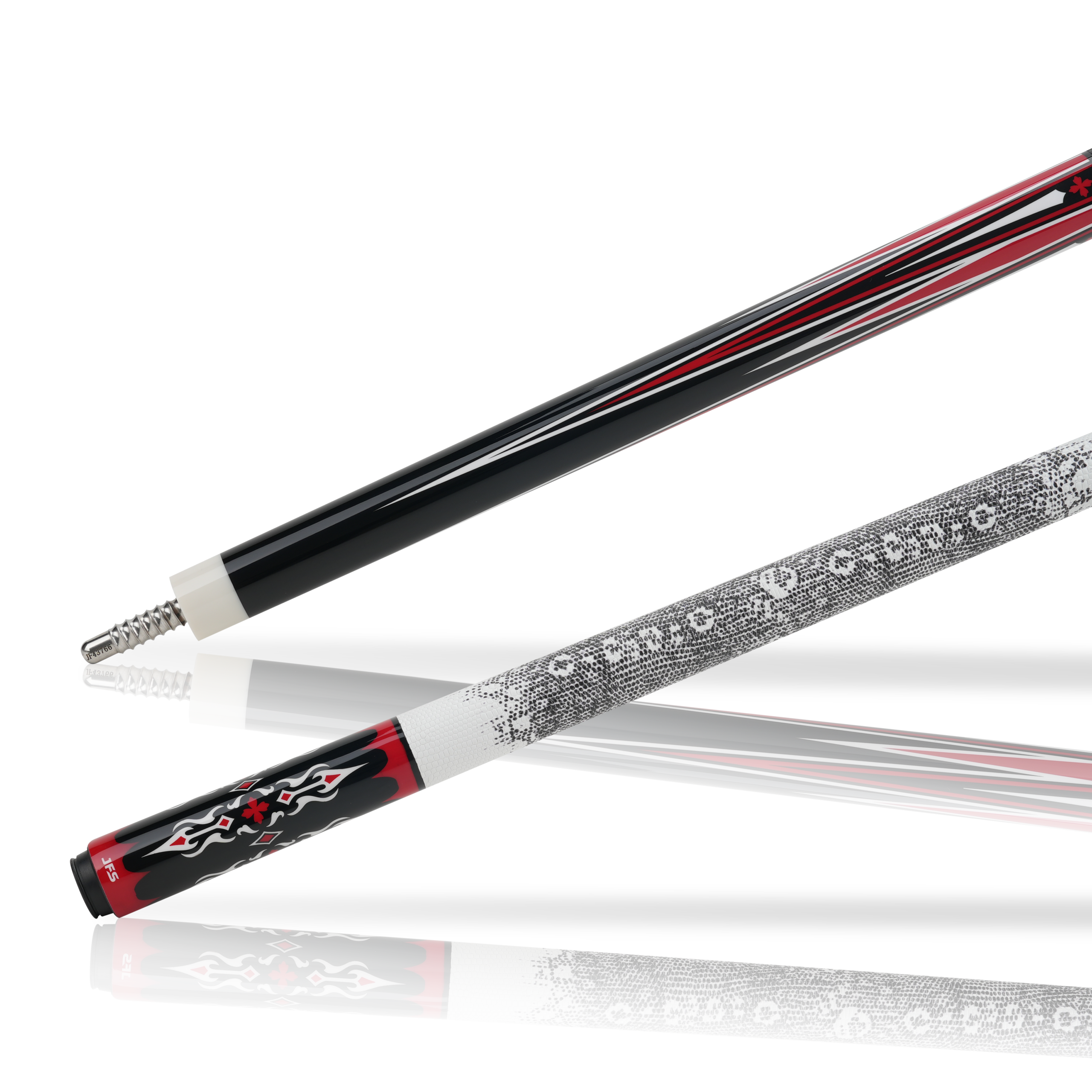 JFlowers DANTE 2 - Limited - White Lizard Wrap Pool Cue