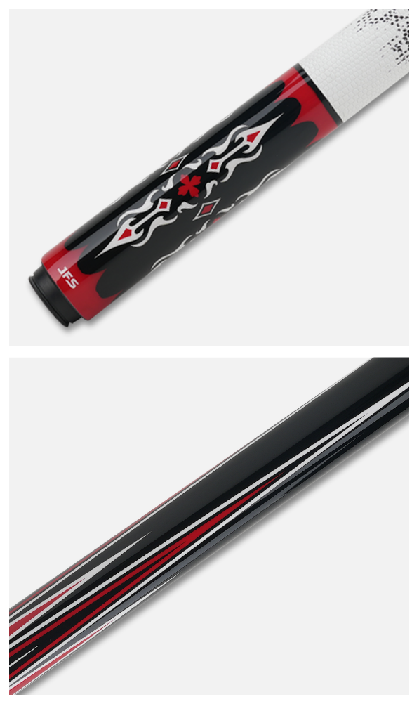 JFlowers DANTE 2 - Limited - White Lizard Wrap Pool Cue