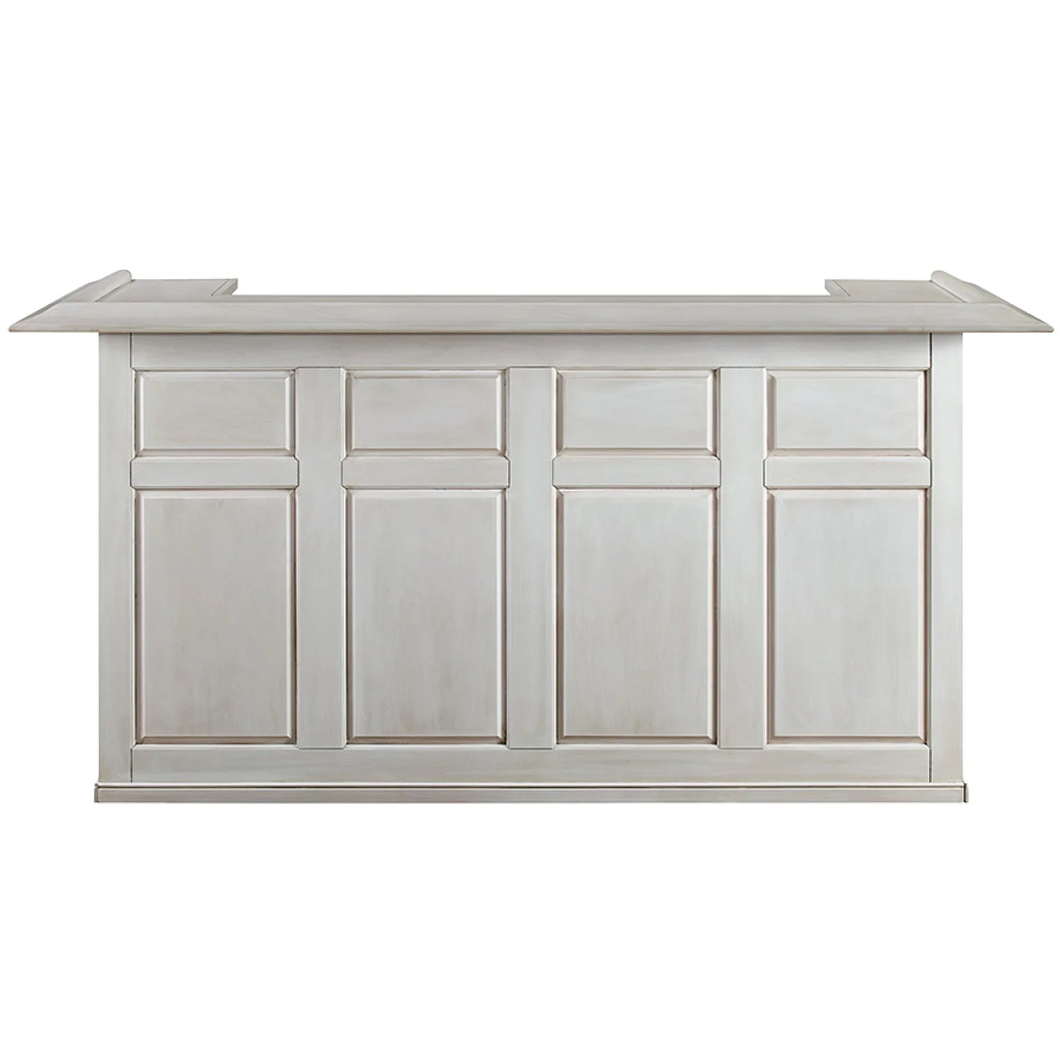 Ram Game Room 84" English Pub Style Bar - Antique White