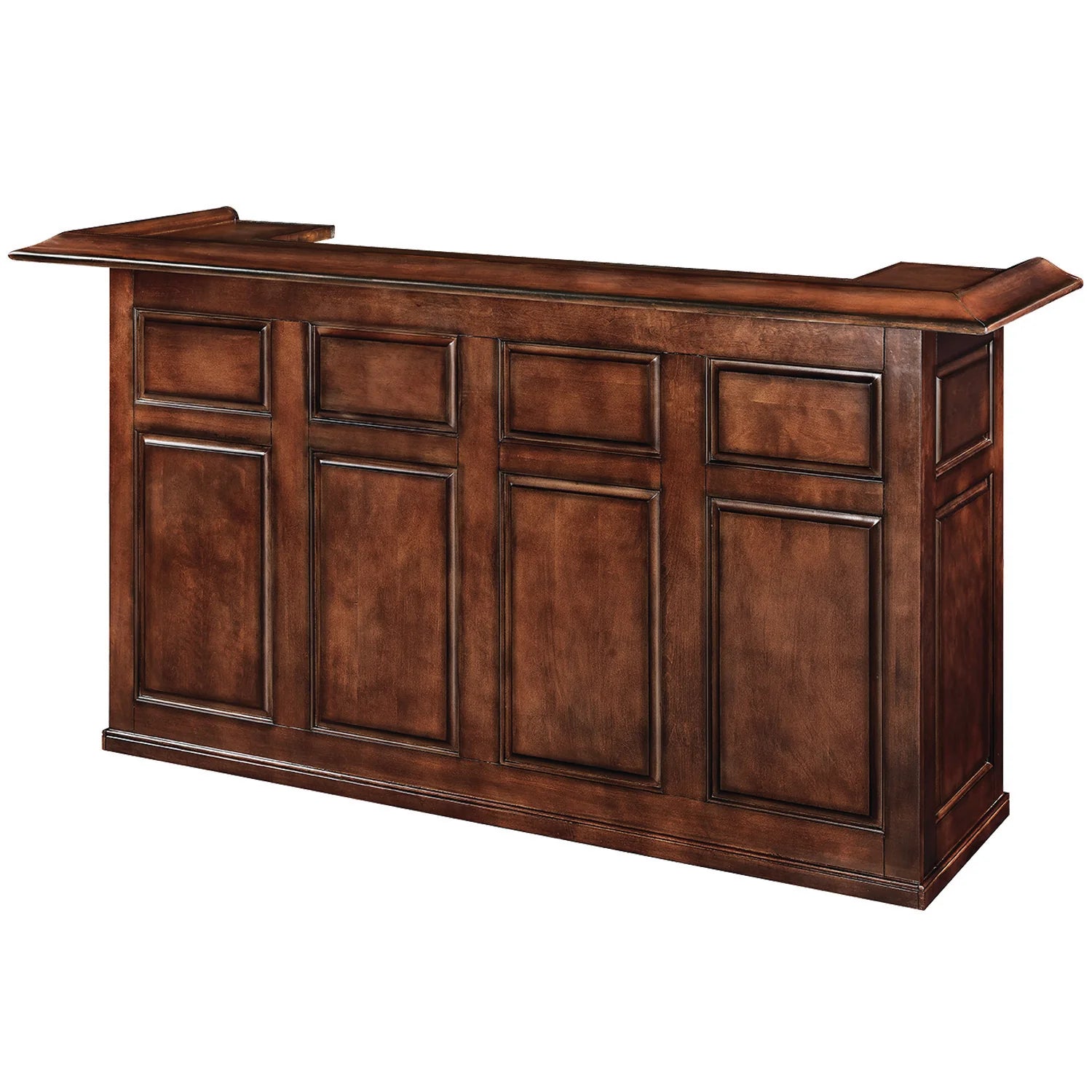 Ram Game Room 84" English Pub Style Bar - Chestnut