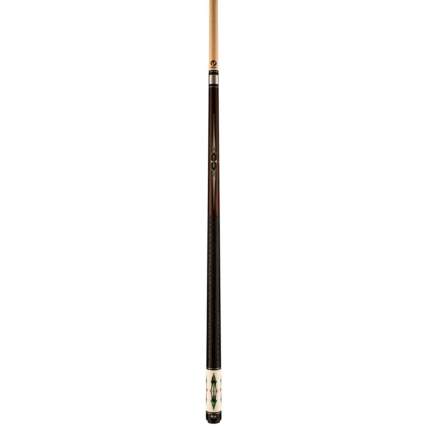 Viking Defender DF0800 East Indian Rosewood Cue, Abalone/Mirror Inlays