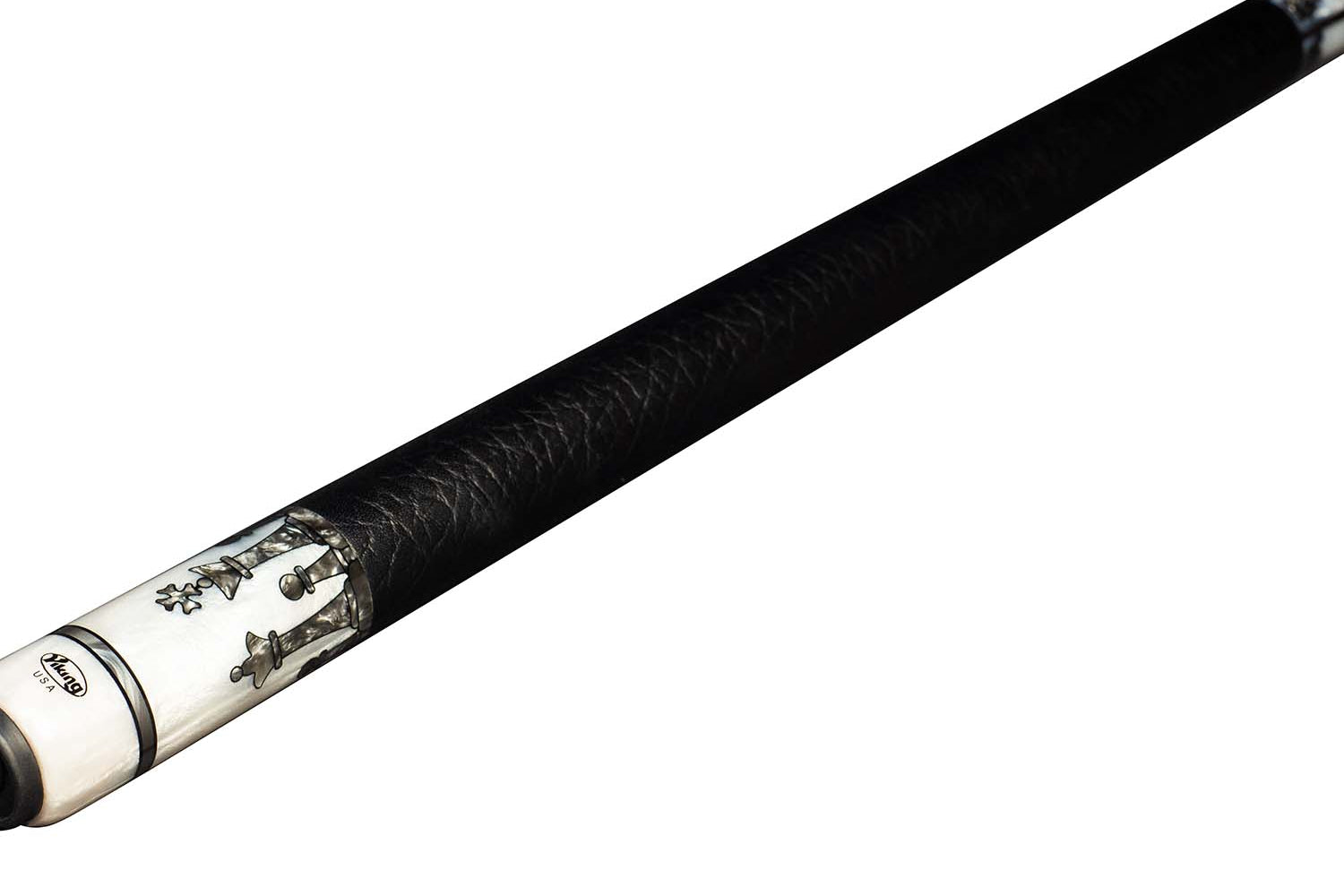 Viking Defender DF1211 138 Smoke Premium Pearl Inlays Cue, 5 White Premium Pearl Inlaid Points