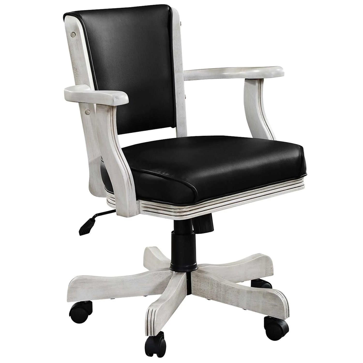 Ram Game Room Swivel Game Chair - Antique White