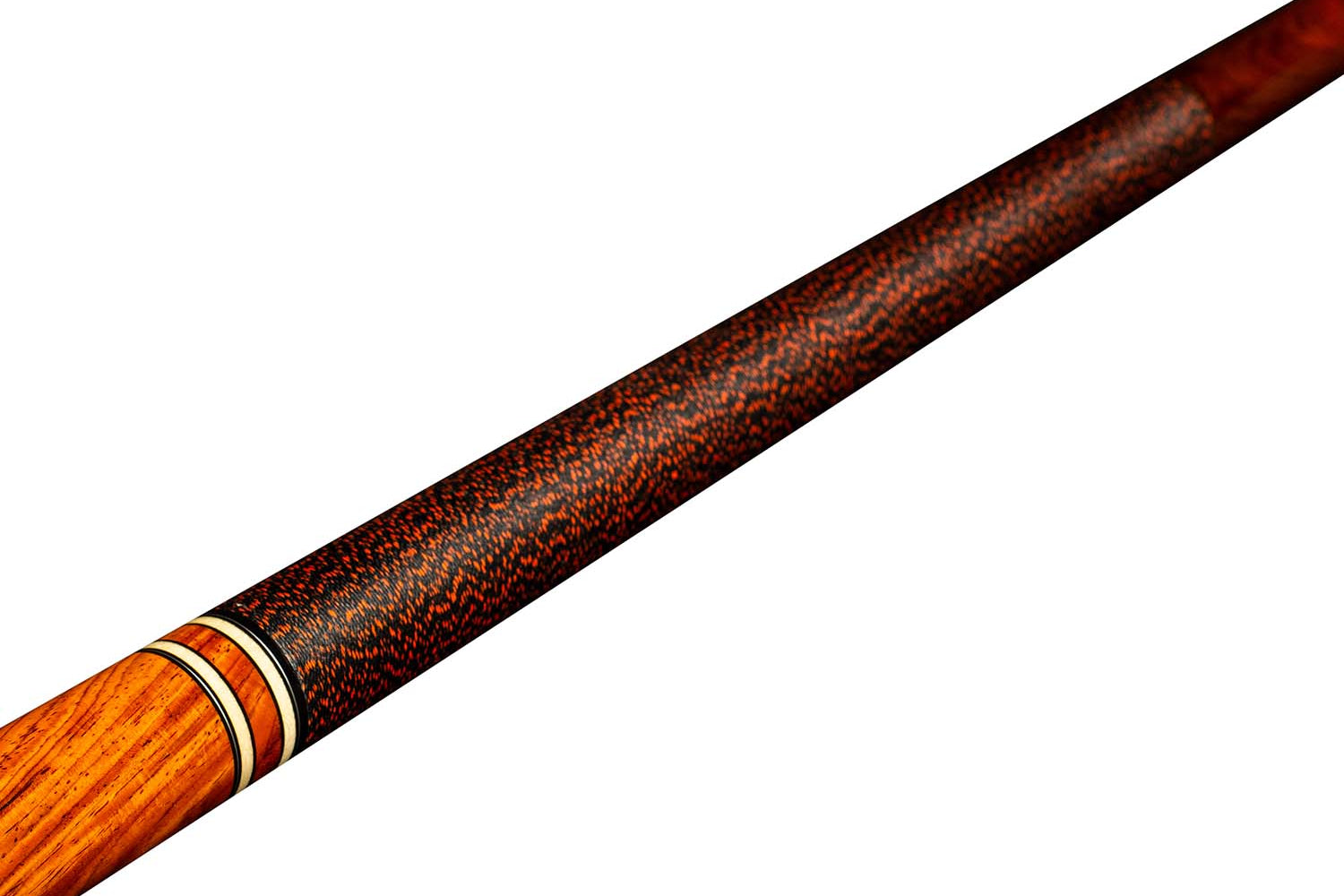 Viking Impero IM0400 Central American Cocobolo Cue, Black/Orange Irish Linen Wrap