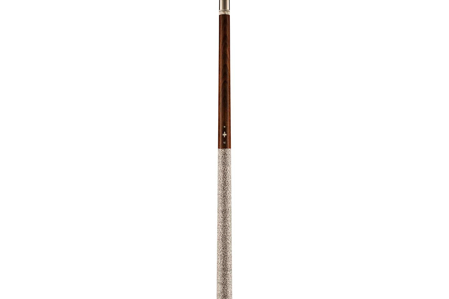 Viking Impero IM0600 East Indian Rosewood Cue, White/Double Black Irish Linen Wrap