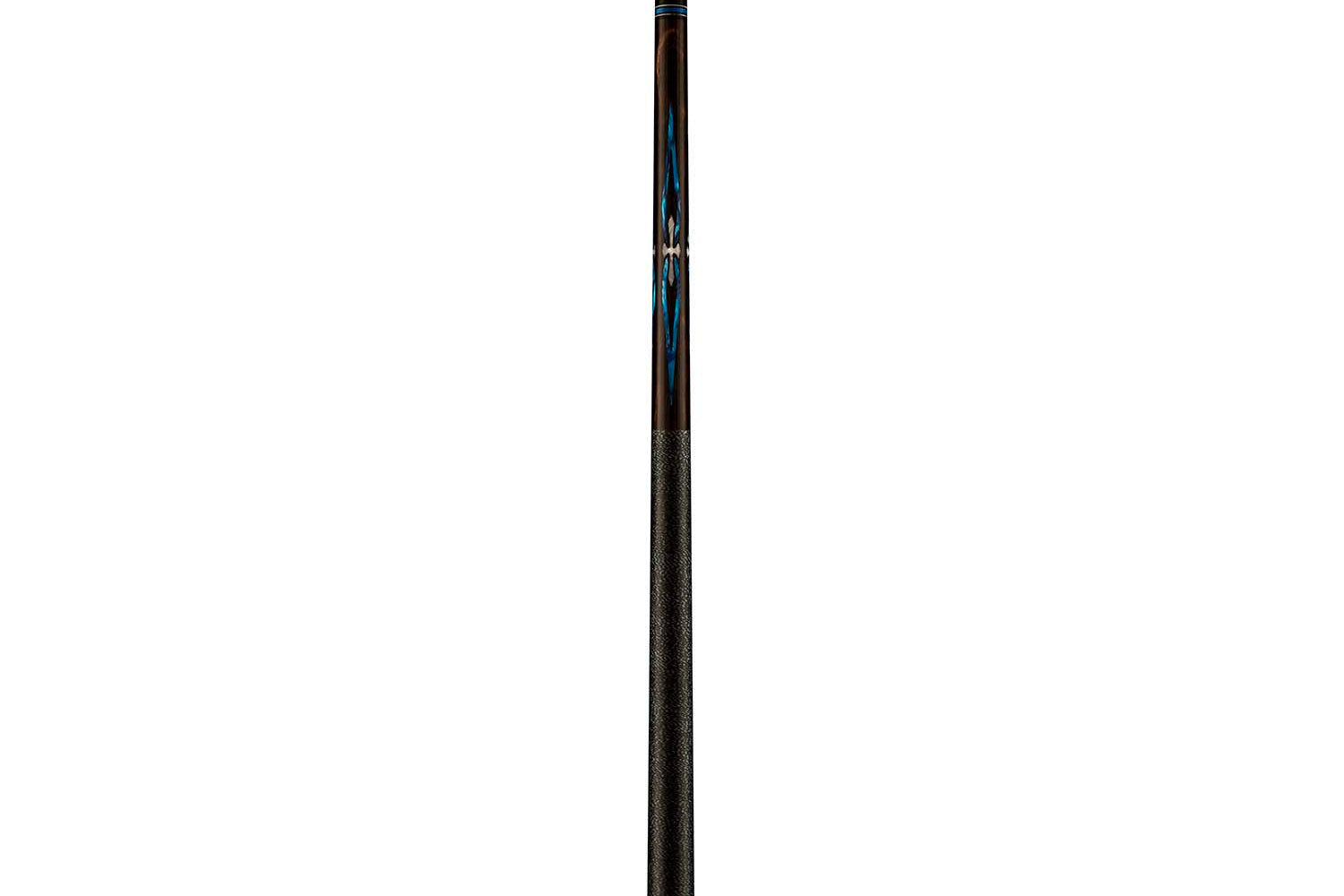 Viking Impero IM0700 West African Ebony Cue, White/Blue Pearl Inlays