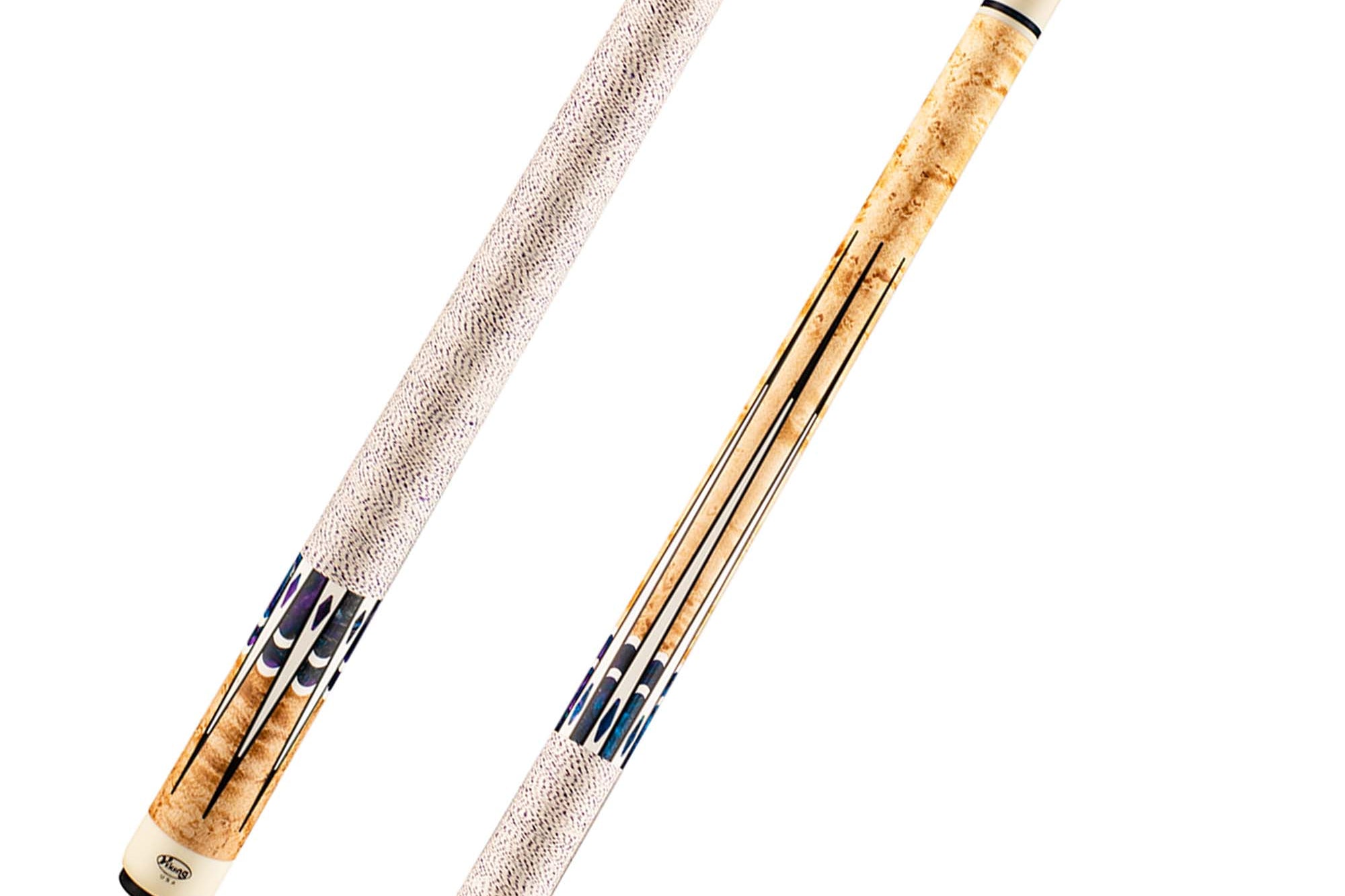 Viking Impero IM0804 Birdseye Maple Cue, Khaki Stain