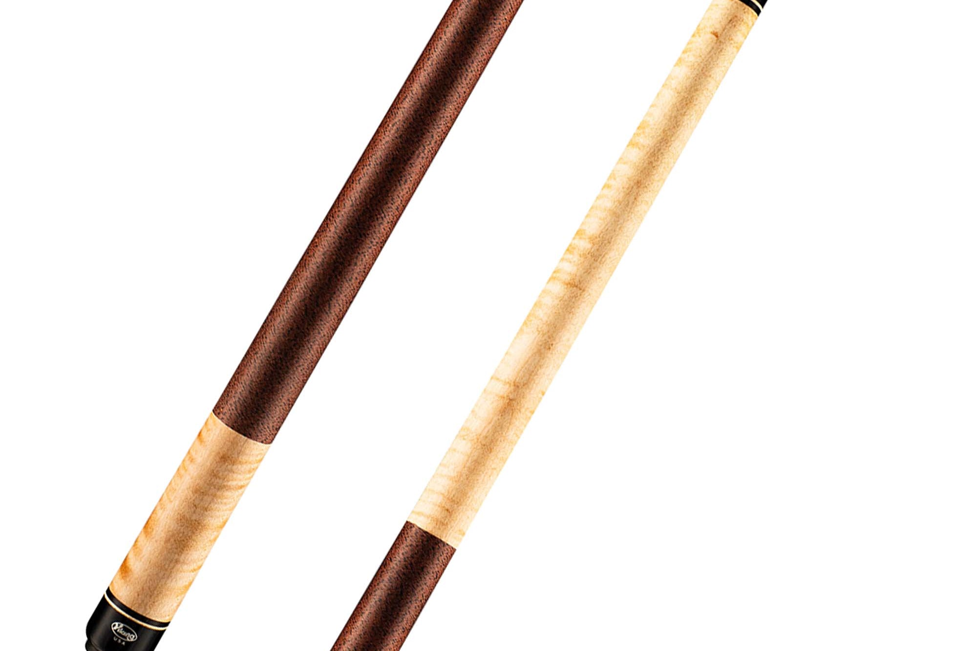 Viking Kayano KY0104 High Grade Curly Maple Cue, Black / Walnut Irish Linen Wrap