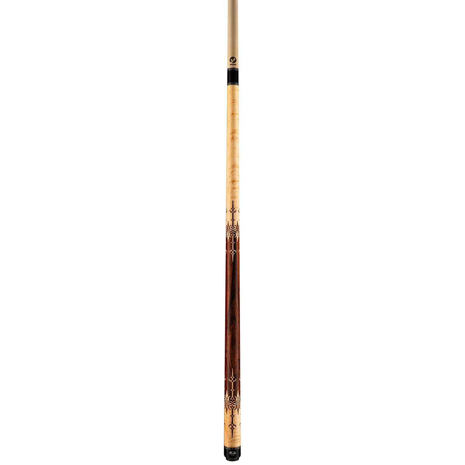 Viking Motore MT0604 East Indian Rosewood and Birdseye Maple Cue, Khaki Stain