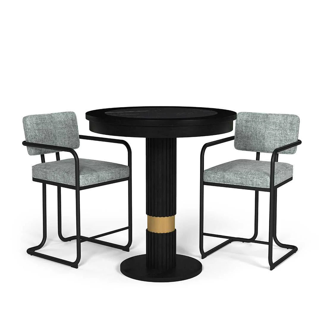 Ram Game Room Prohibition Series Pub Table-Black