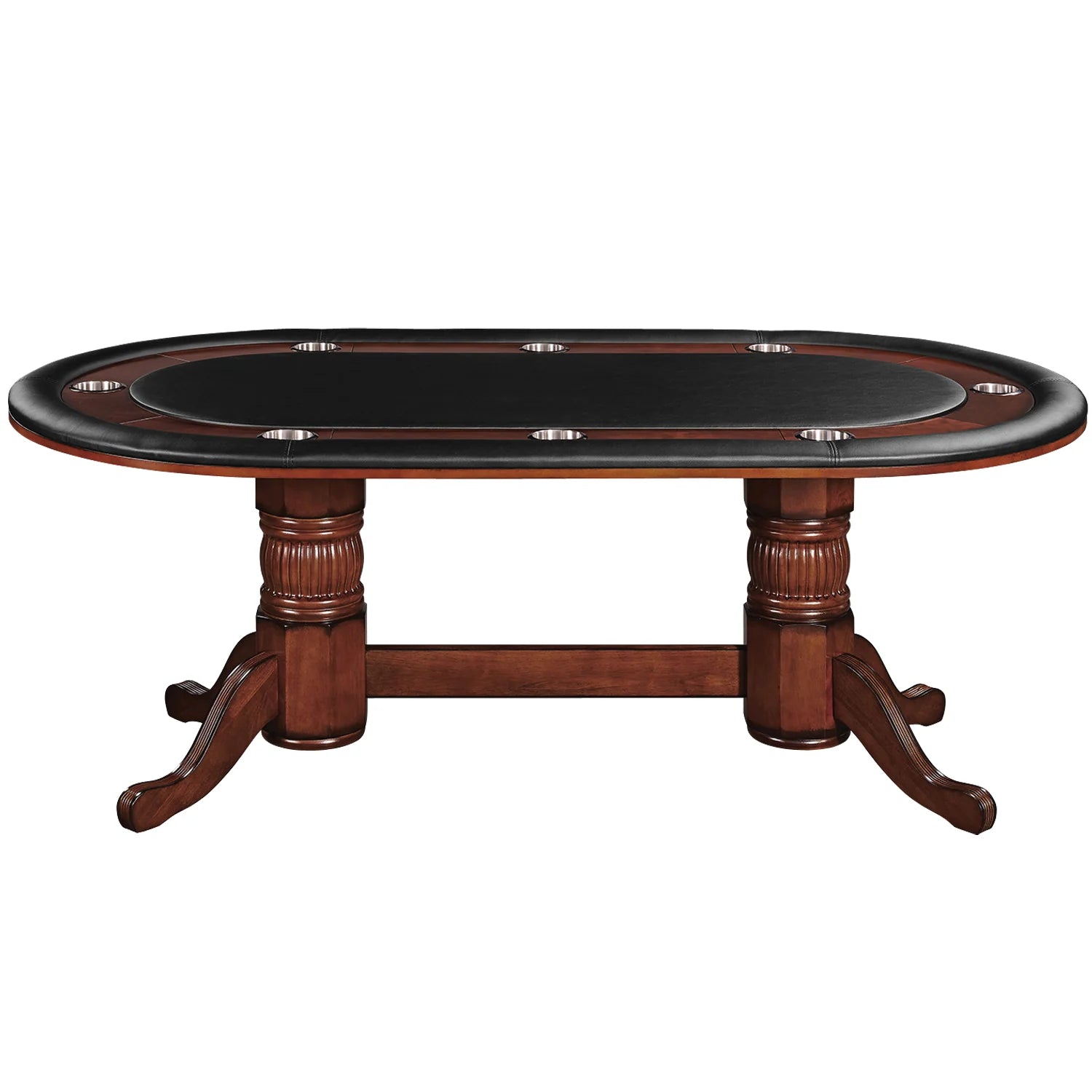 Ram Game Room 84" Texas Hold'Em Game Table - Chestnut