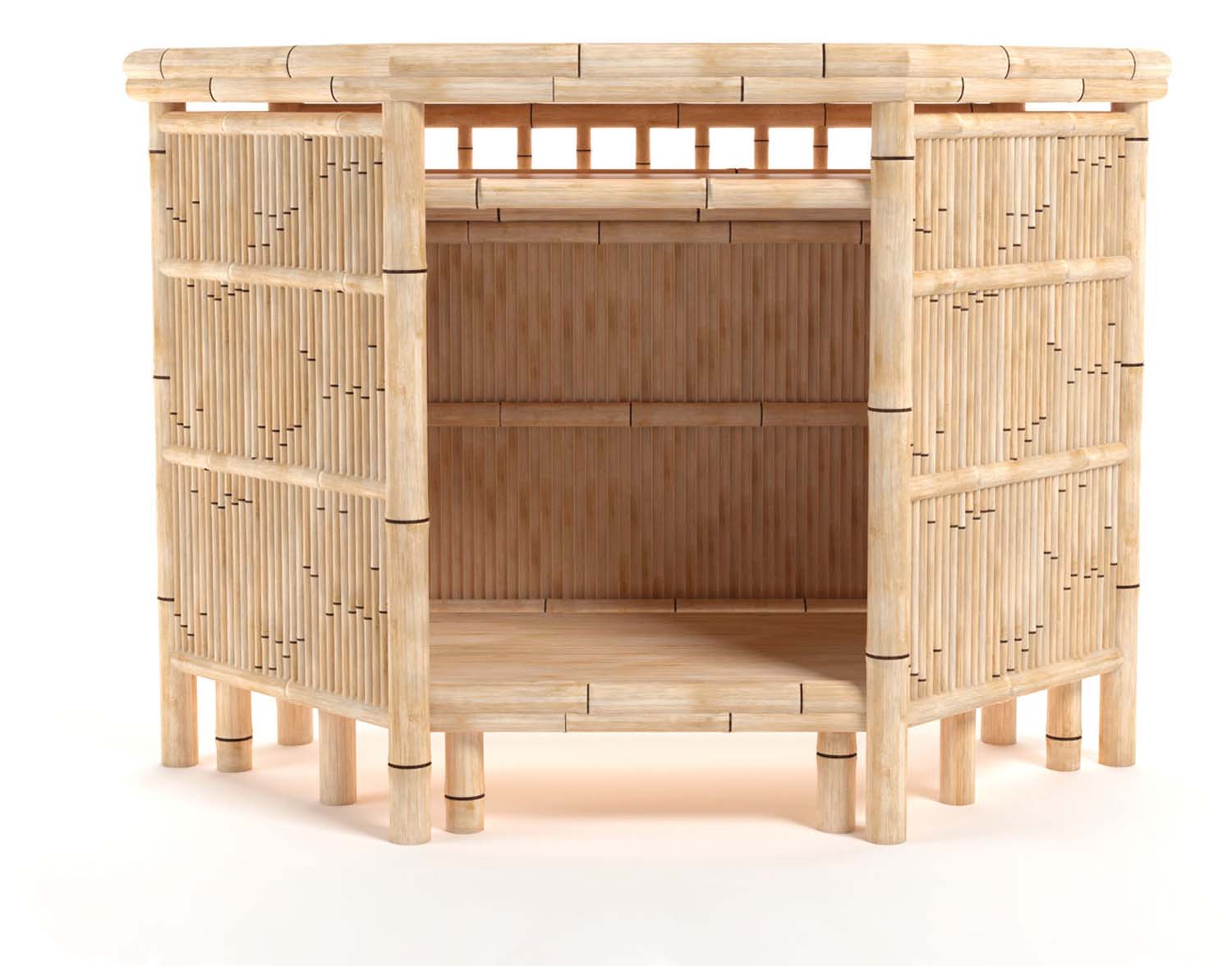 Ram Game Room Bamboo Corner Tiki Bar