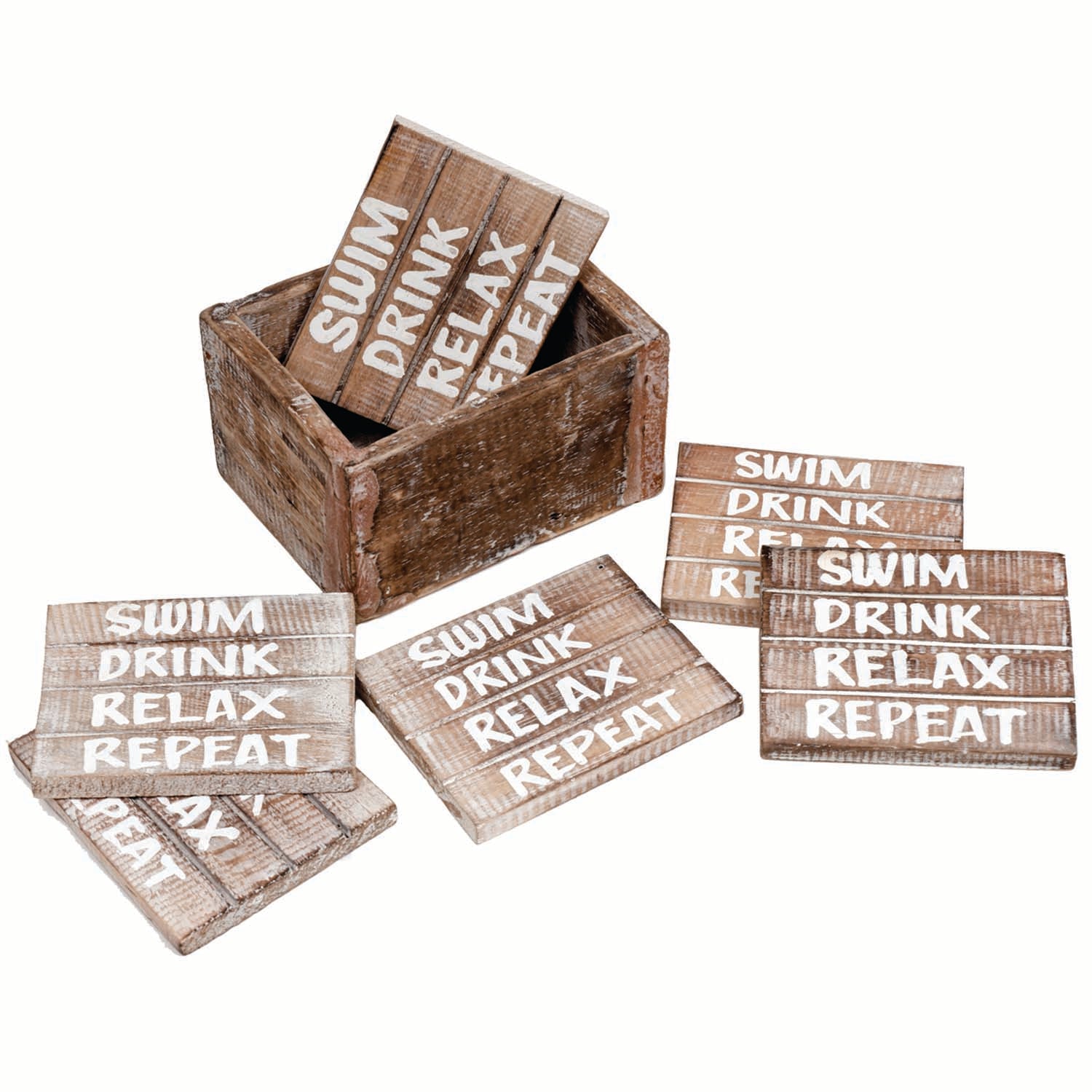 Ram Game Room Drink, Relax Coaster Set of 6