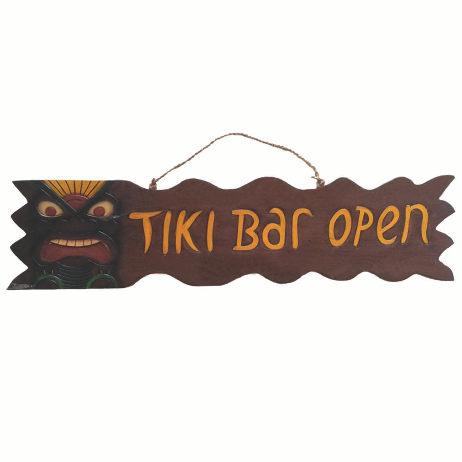 Ram Game Room Tiki Bar Open Sign