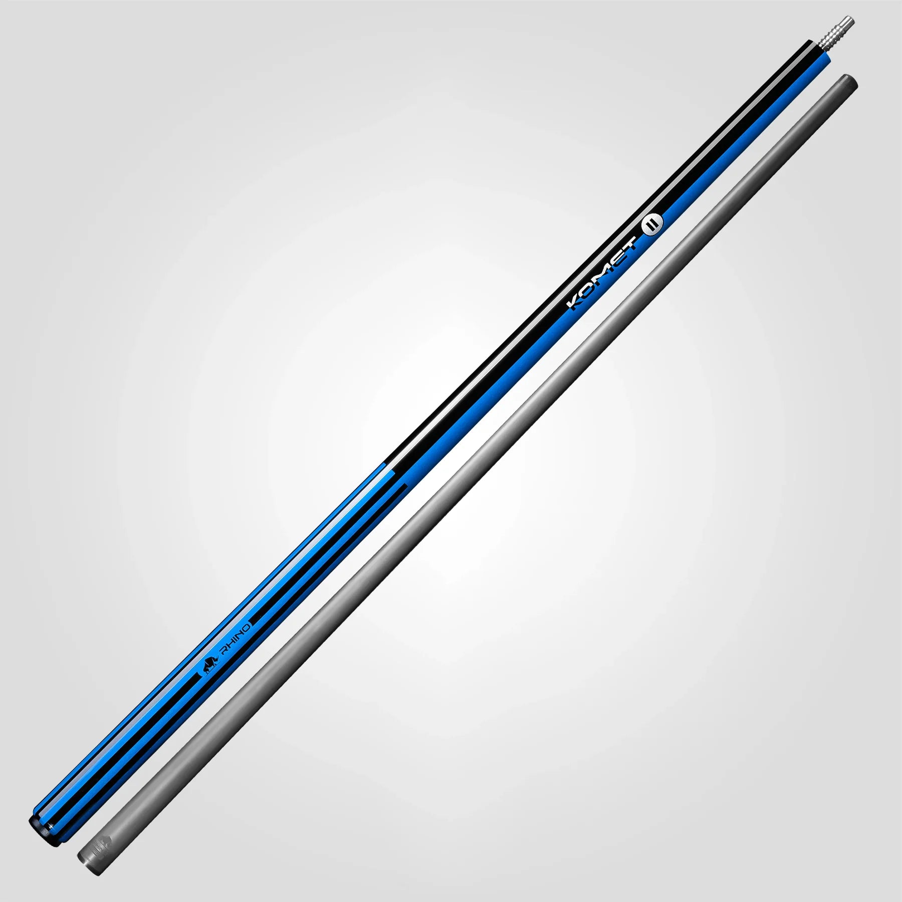Rhino Komet II Break Cue, Black & Blue