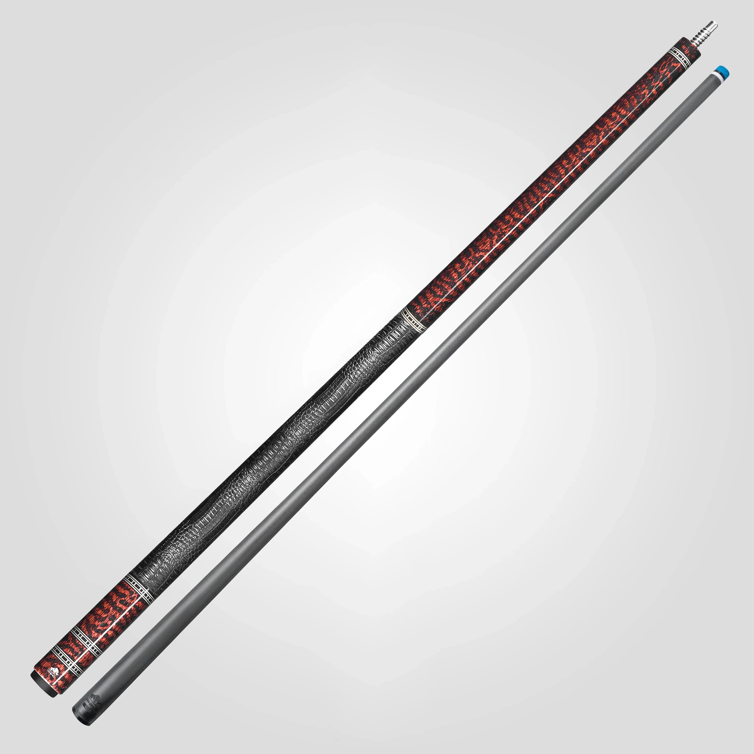 Rhino Retrô Crocodile Embossed Microfiber Leather Wrap Pool Cue, Snake