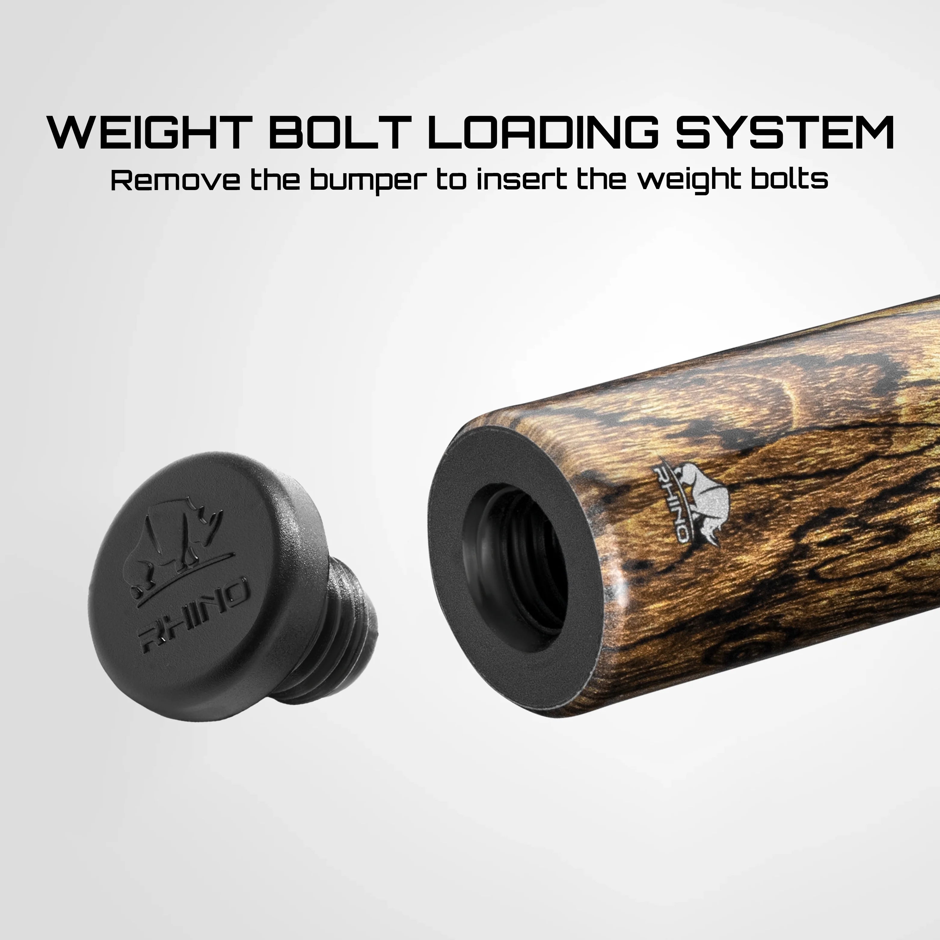 Rhino Retrô Wrapless Pool Cue, Bocote