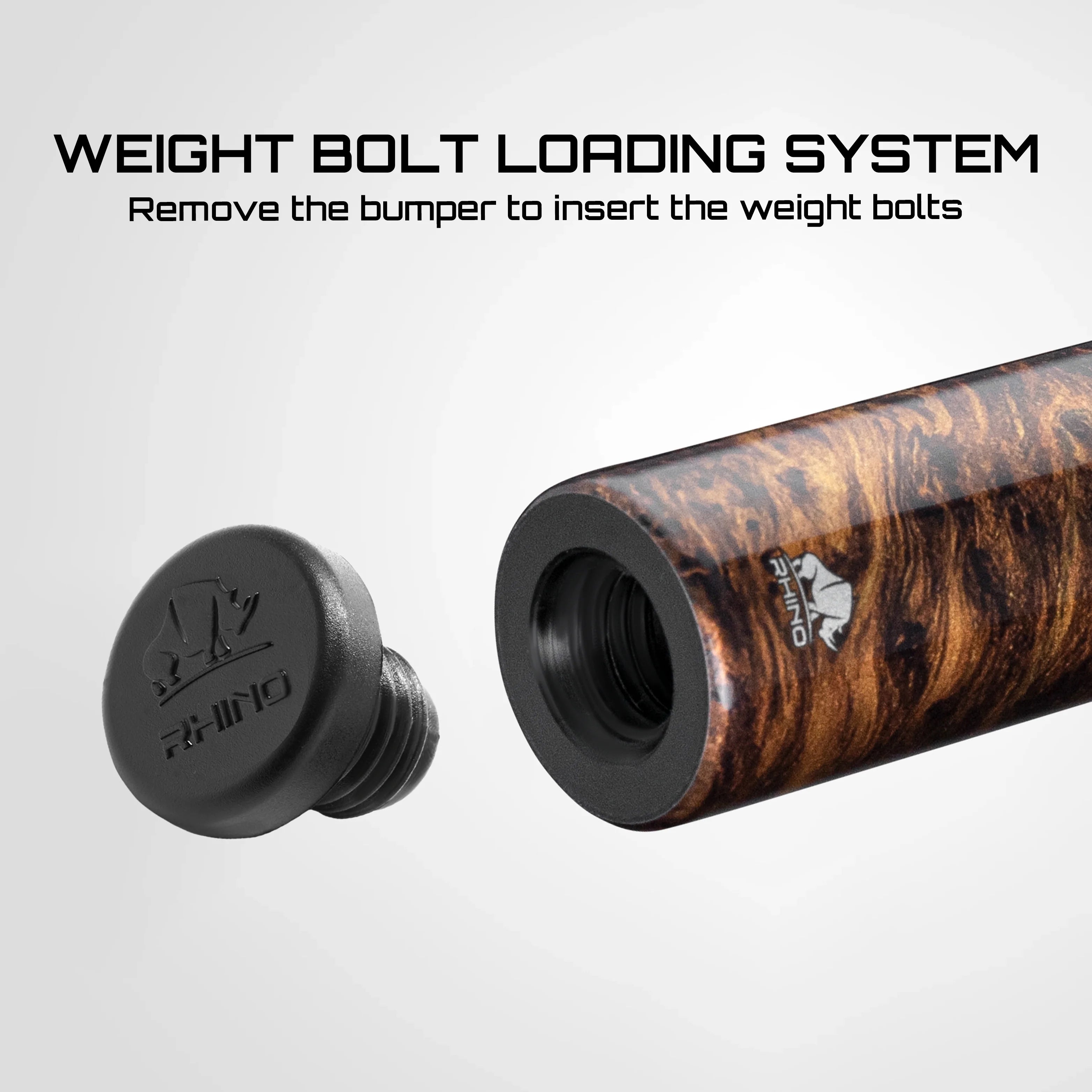 Rhino Retrô Wrapless Pool Cue, Thuya