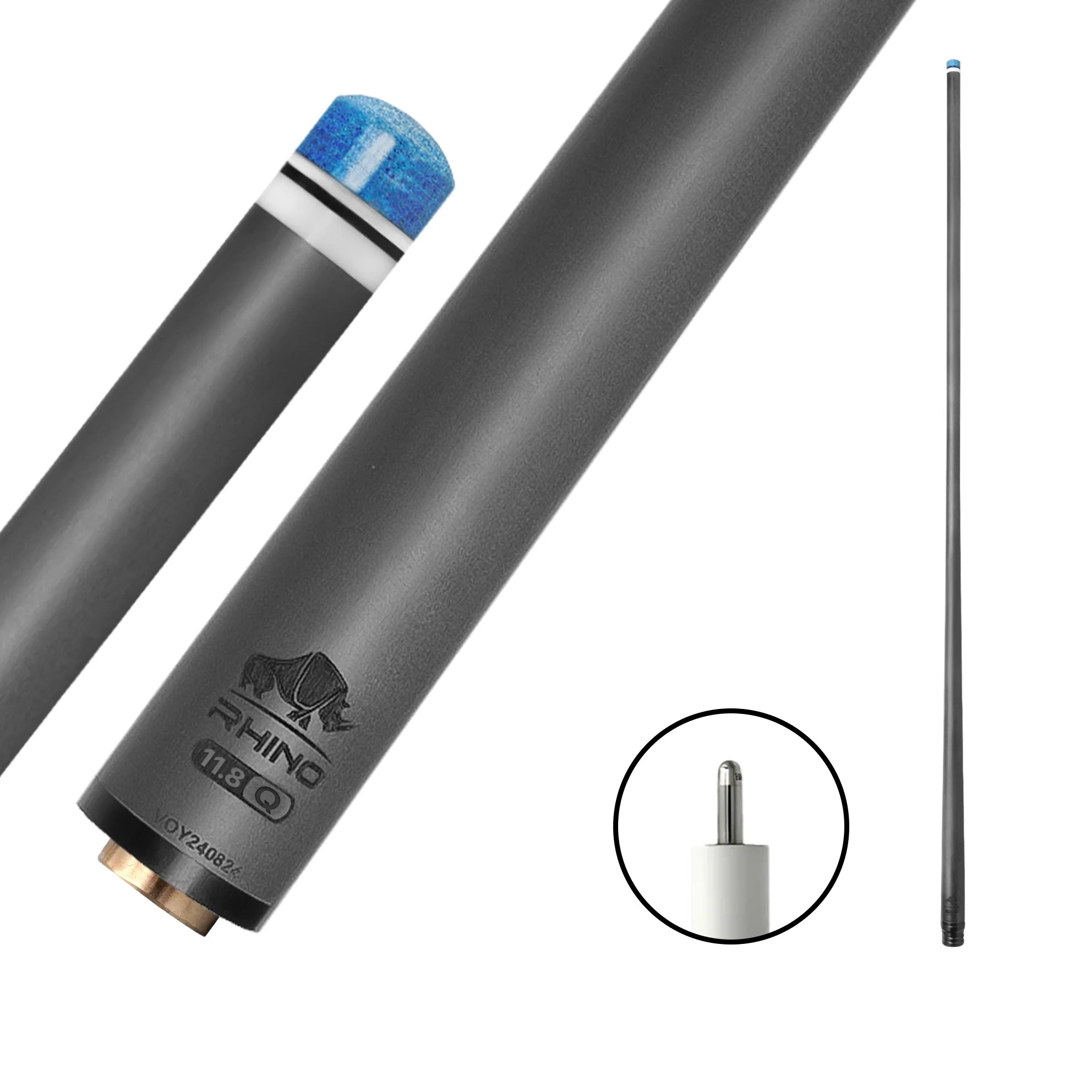 Rhino 30" Q-Loc Carbon Pool Cue Single Shaft