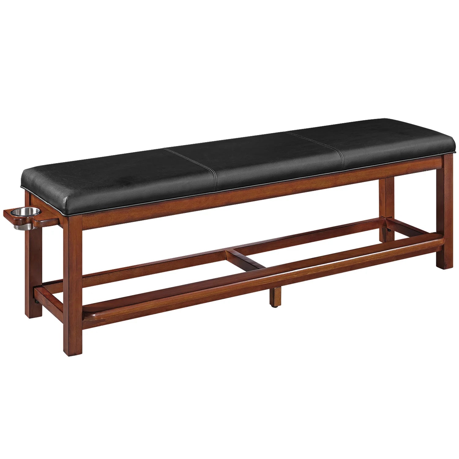 Ram Game Room Spectator Storage Bench - Chestnut