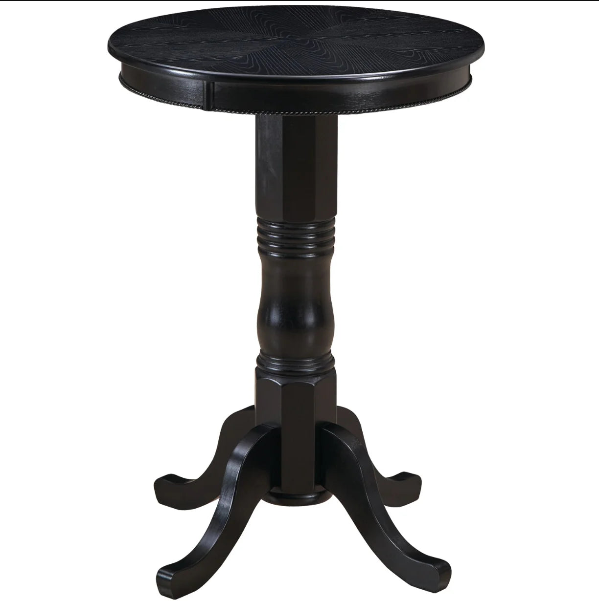 Ram Game Room English Style Round Pub Table - Black