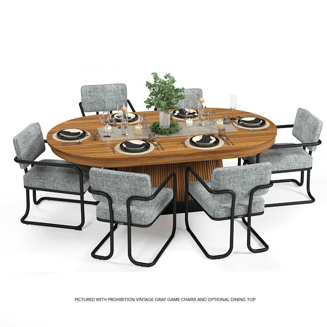 Ram Game Room Prohibition Series Dining Chair-Gray