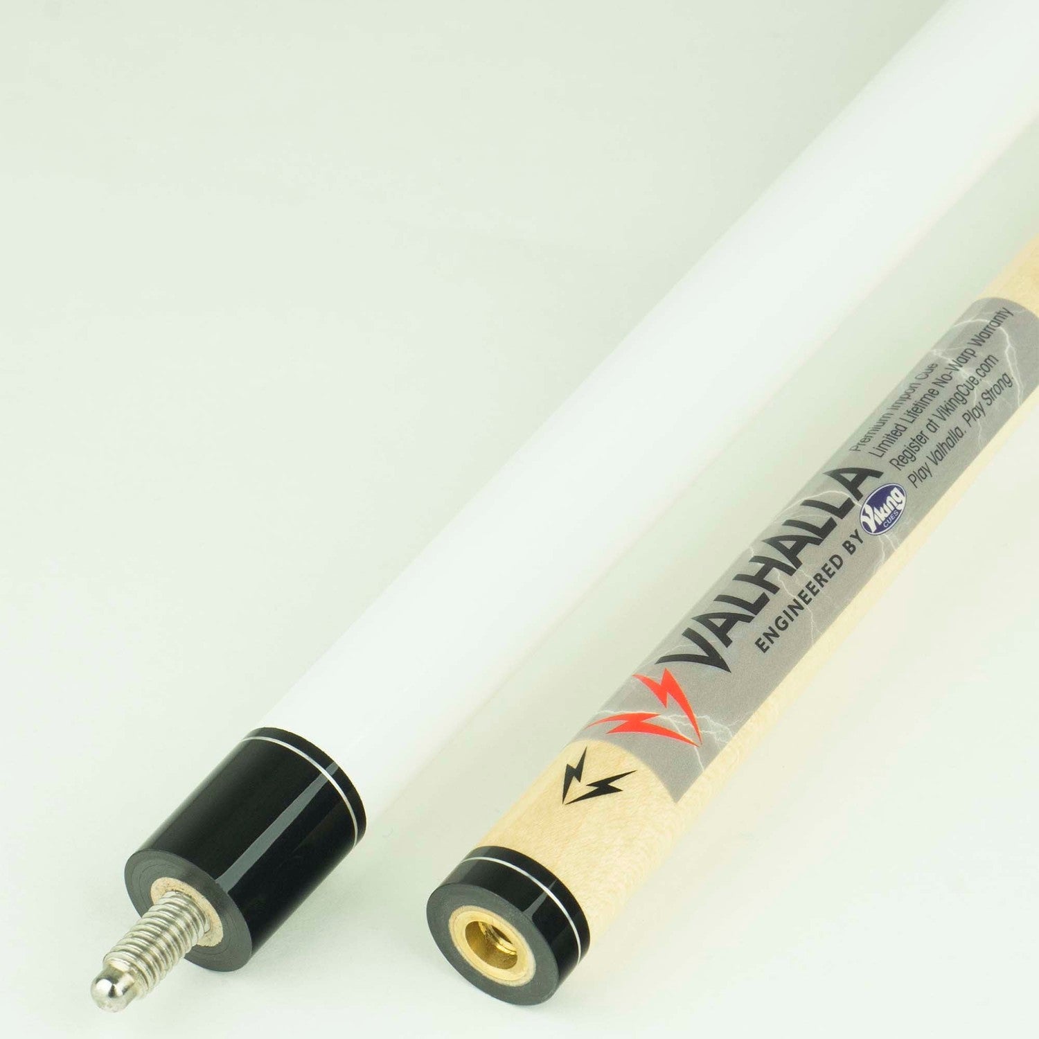 Valhalla by Viking Series 120 VA118 Hard Rock Maple Cue, Ultra White Opaque