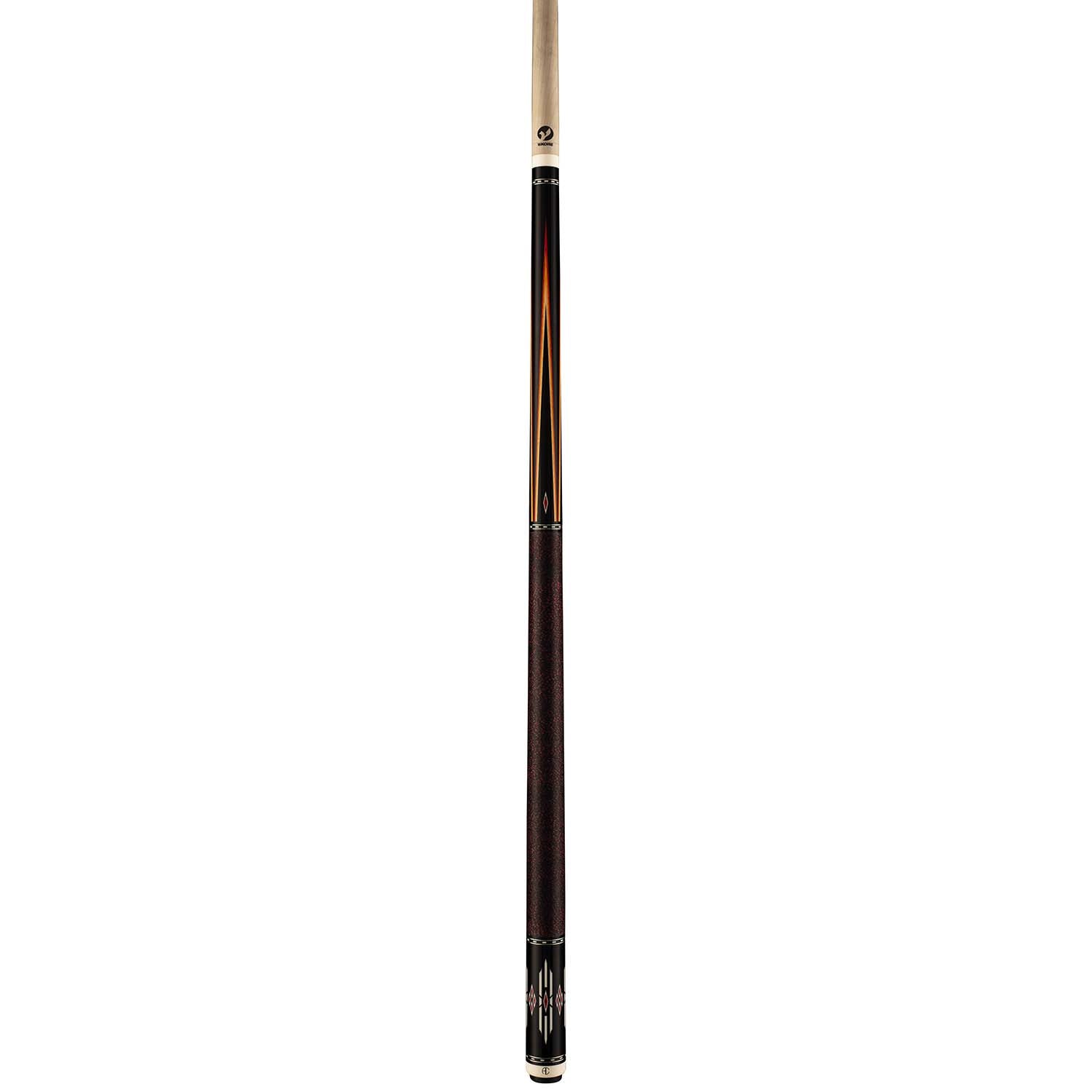 Viking Ariel Carmeli SG-AC-RD Premium Ebony Cue, White/Red Pearl Inlays