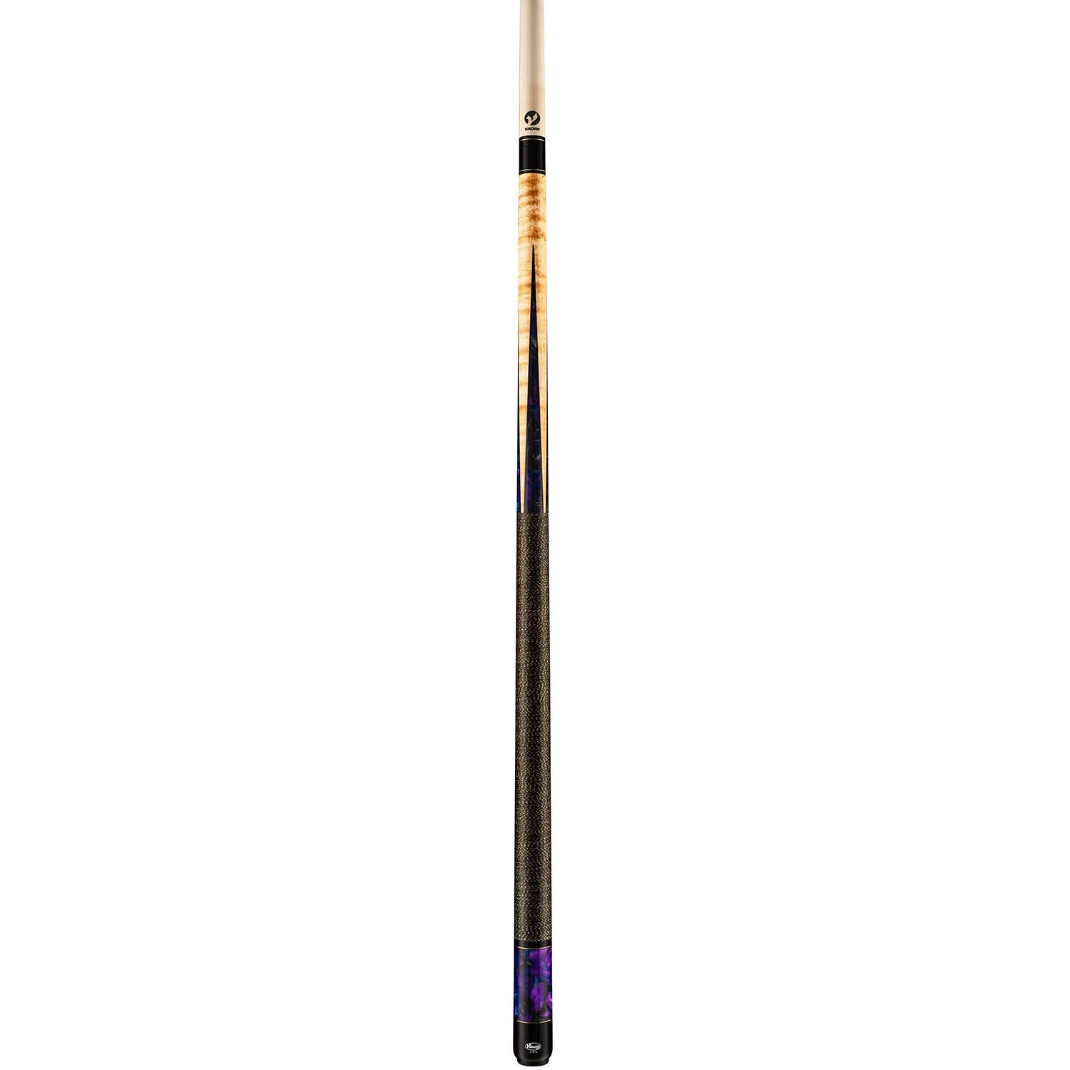 Viking BE0307 4 Blue Dream Pearl Inlays Cue, Khaki Stain