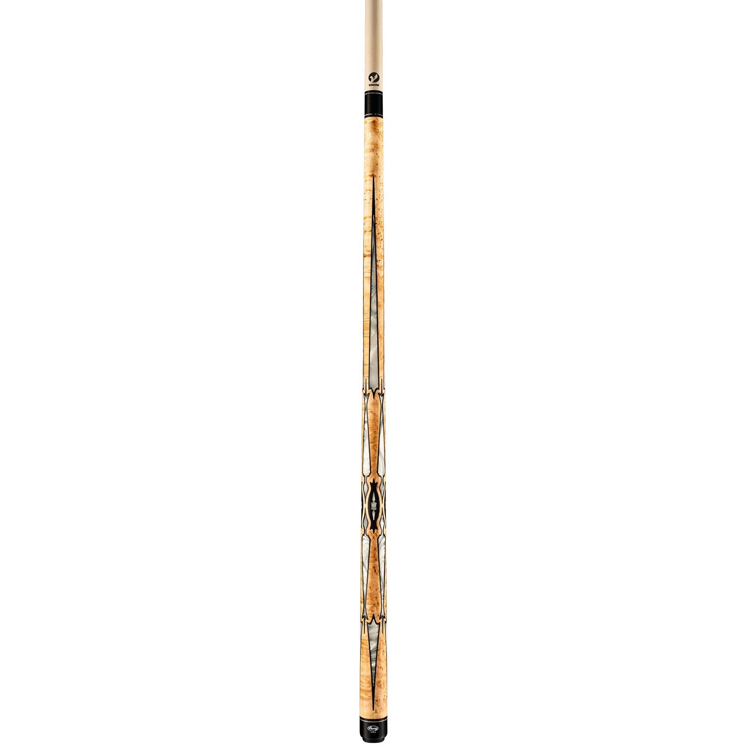 Viking Motore MT0804 Birdseye Maple Cue, White Pearl Inlays