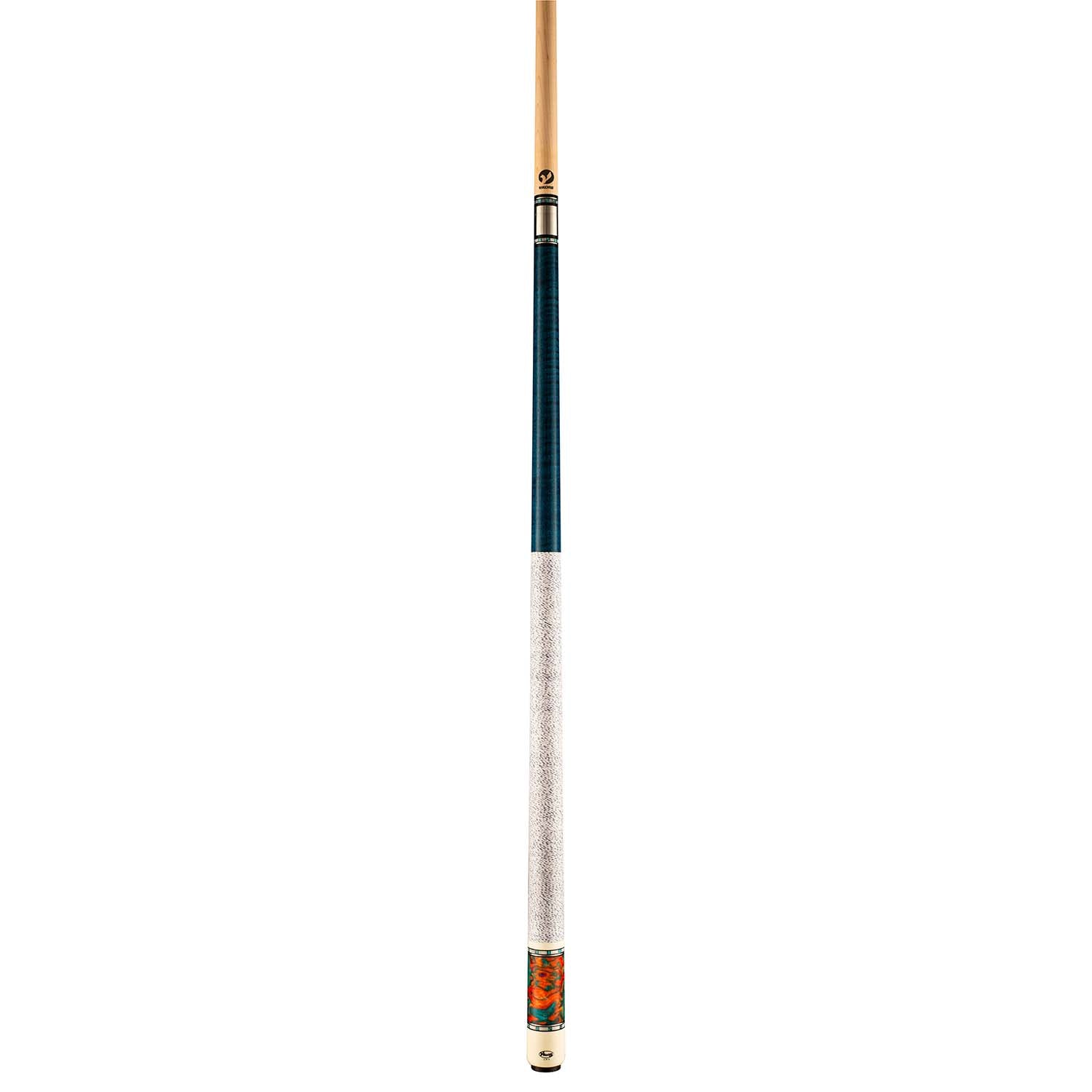 Viking TW0308 Birdseye Maple Cue, Teal Stain