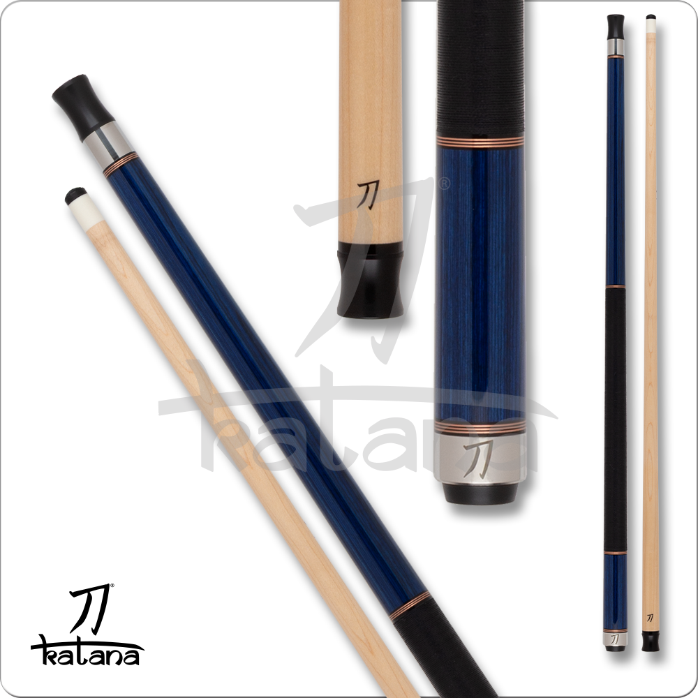Katana Dragon KAT2502 Cue with Wood Shaft - Blue