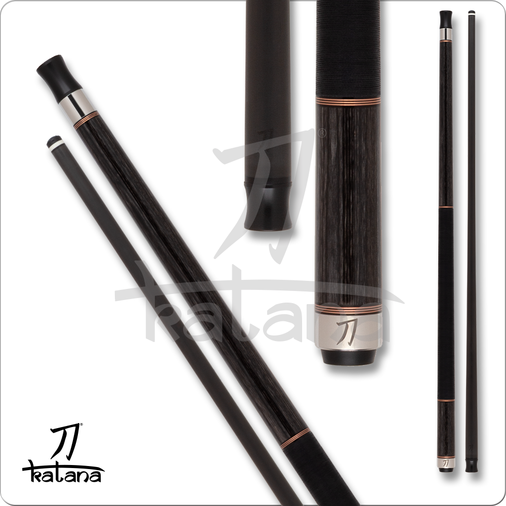 Katana Dragon KAT2503 Cue with Carbon Fiber Shaft - Charcoal