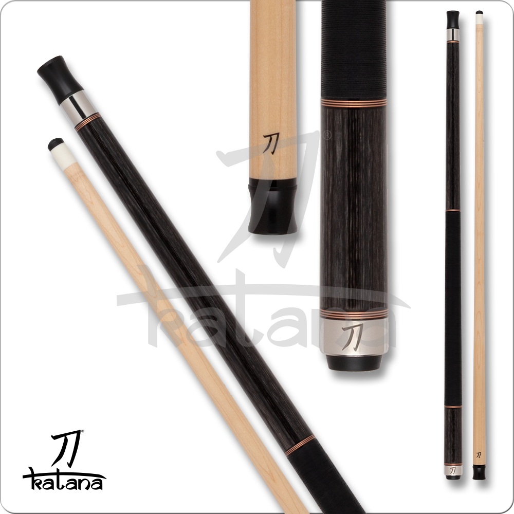 Katana Dragon KAT2503 Cue with Wood Shaft - Charcoal