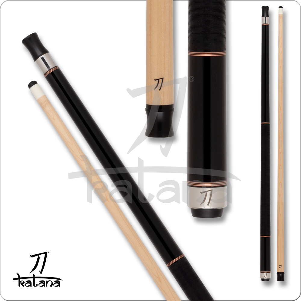 Katana Dragon KAT2505 Cue with Wood Shaft - Black