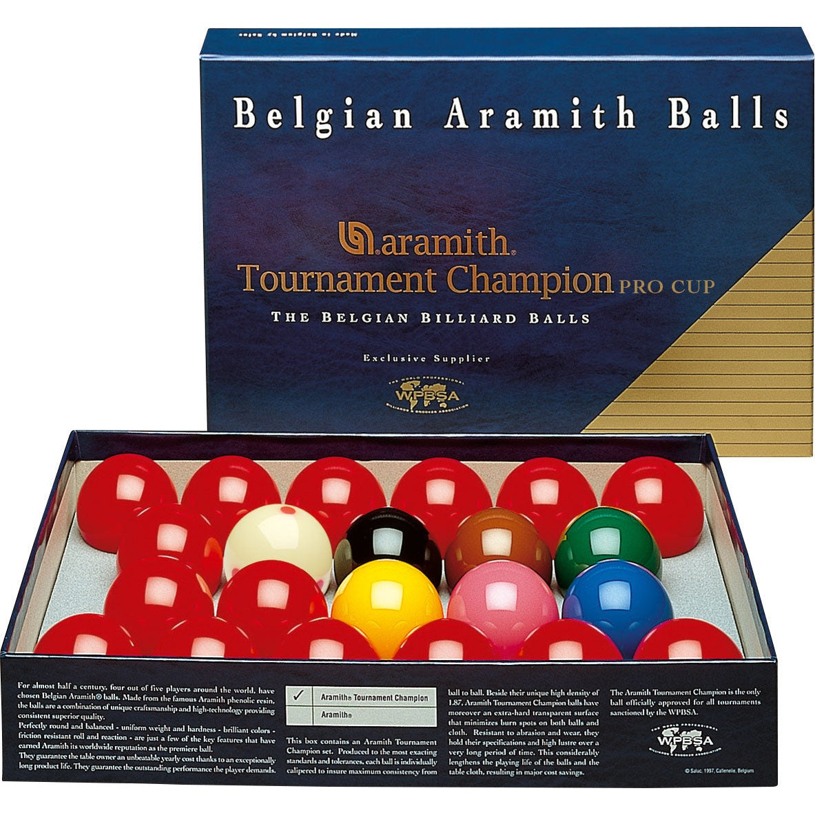 2 1/8 Aramith Pro Cup Tournament Champion Ball Set