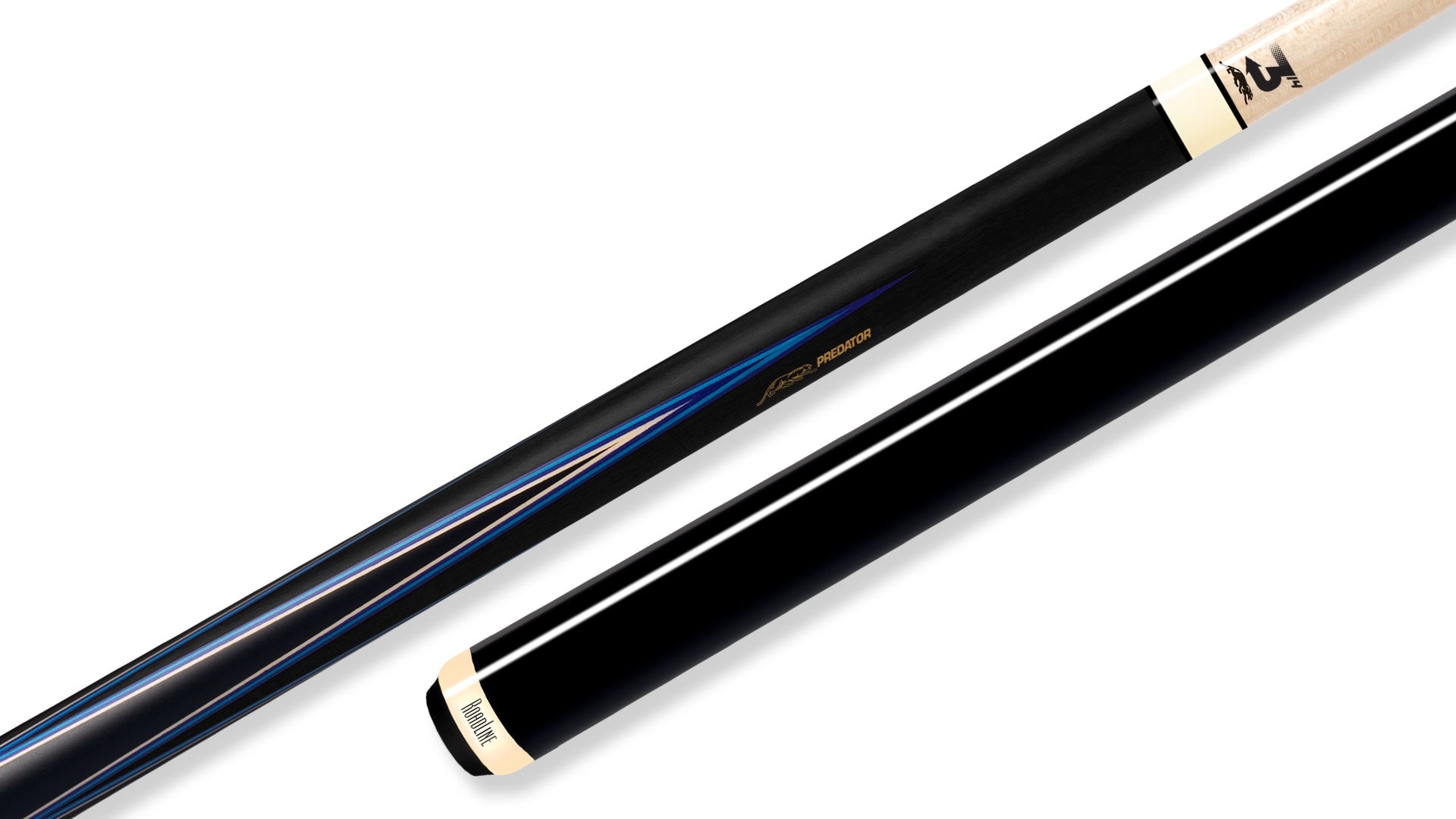 Predator 4 Point Sneaky Pete Black / Blue Points No Wrap Pool Cue
