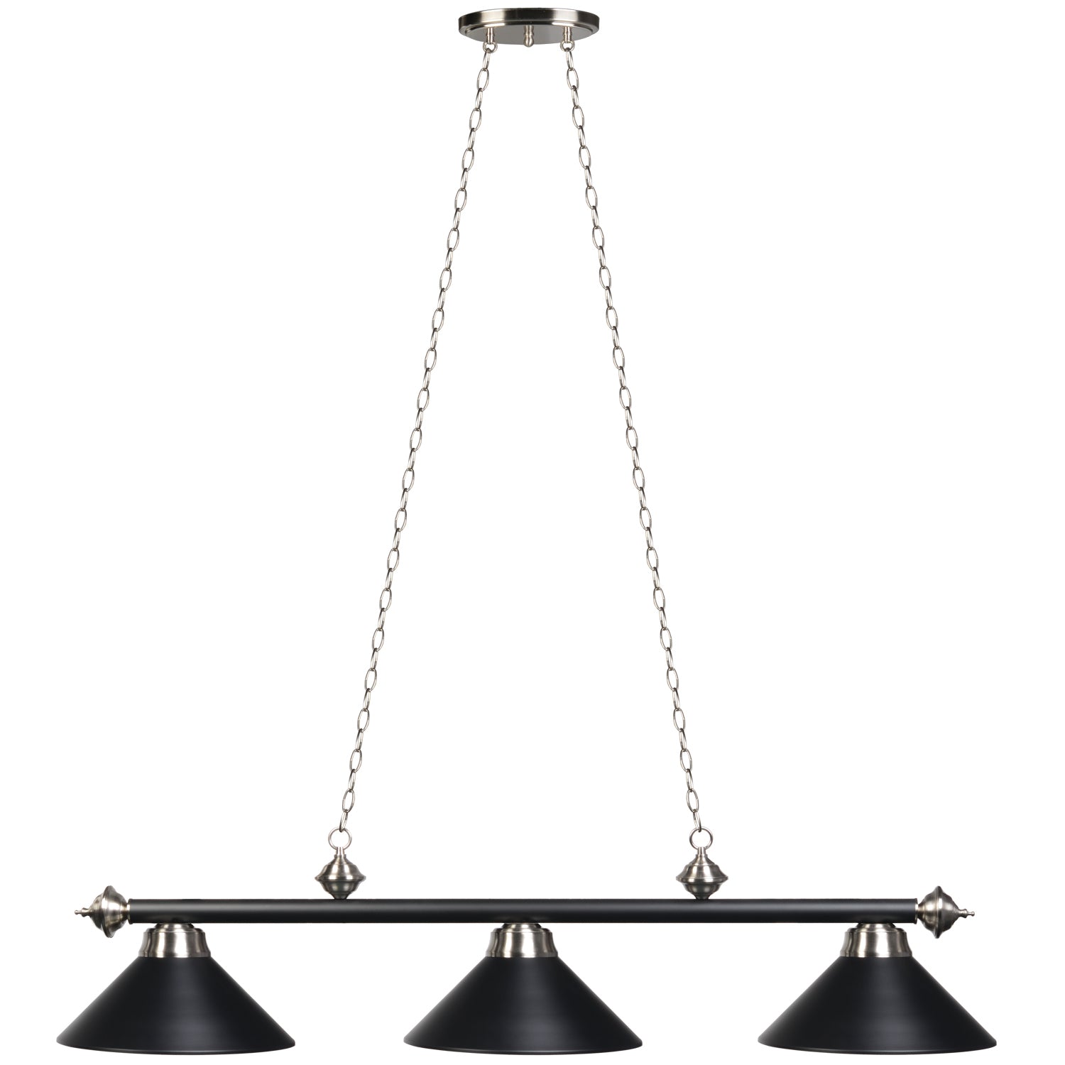 54" 3LT BILLIARD LIGHT- STAINLESS