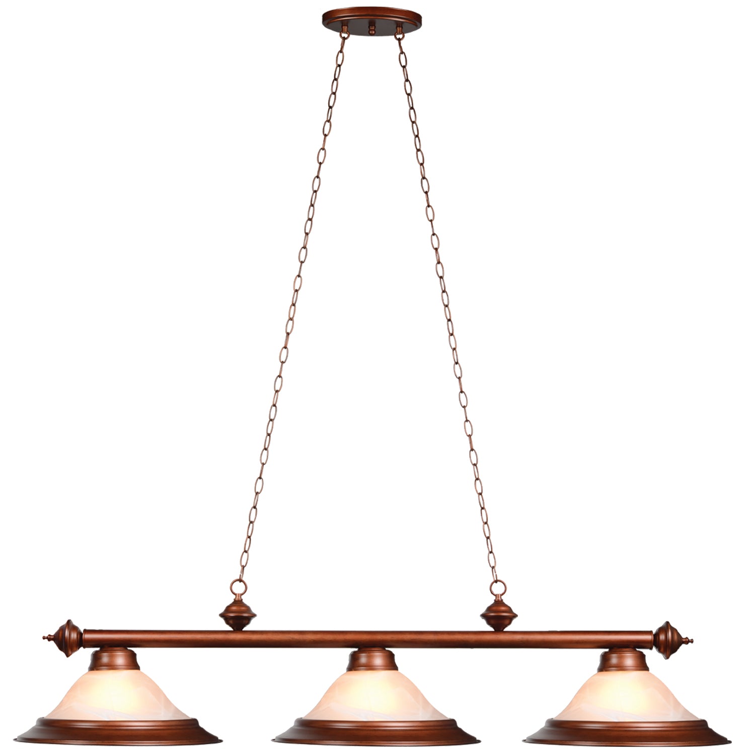 60" 3 LT BILLIARD LIGHT- ENGLISH TUDOR