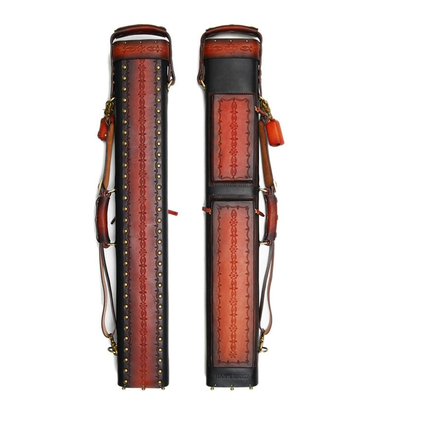 Delta Genuine Leather 3x6 Hand Tooled Case - Black