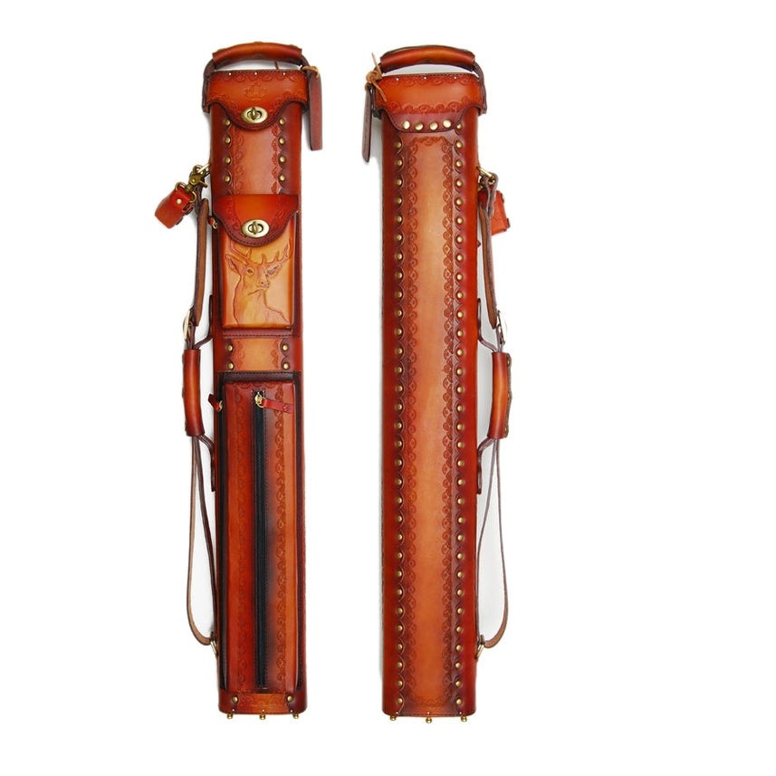 Delta Genuine Leather 3x6 Hand Tooled Case - Moose